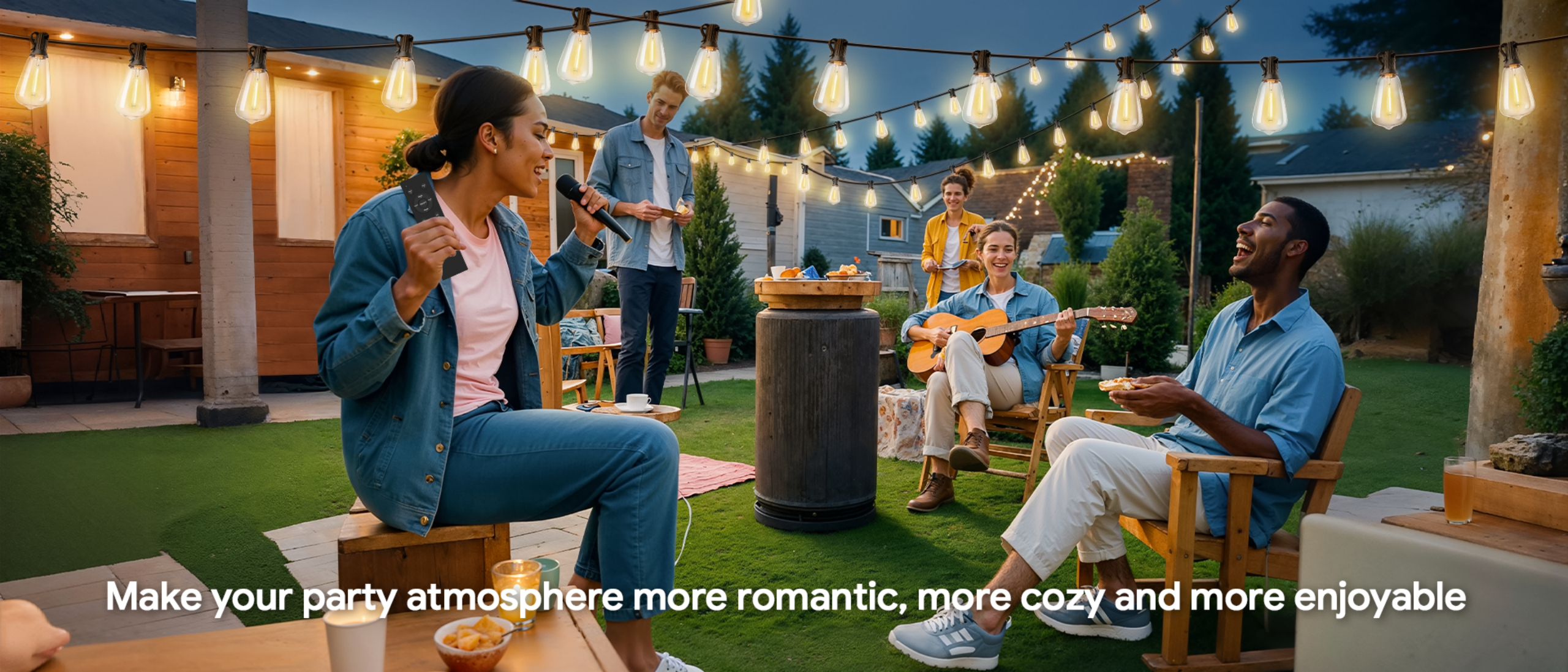 ST38 Bluetooth Outdoor String Lights，Bluetooth light string，Outdoor light string，