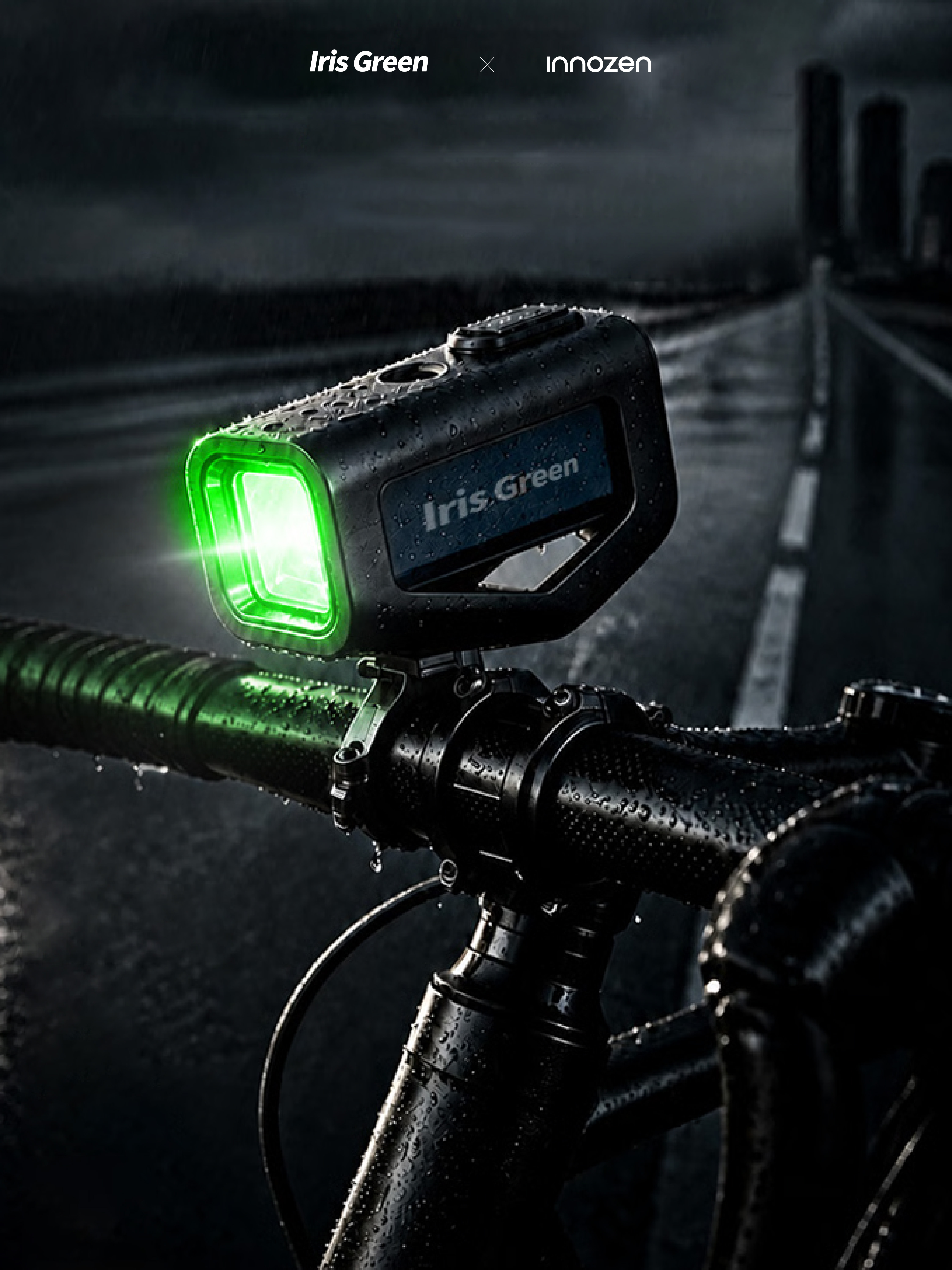 Italian design，IrisGreen，Kickstarter，innozendesign，HUD，Bike navigation，Highway Night Ride，Night Ride Essential，