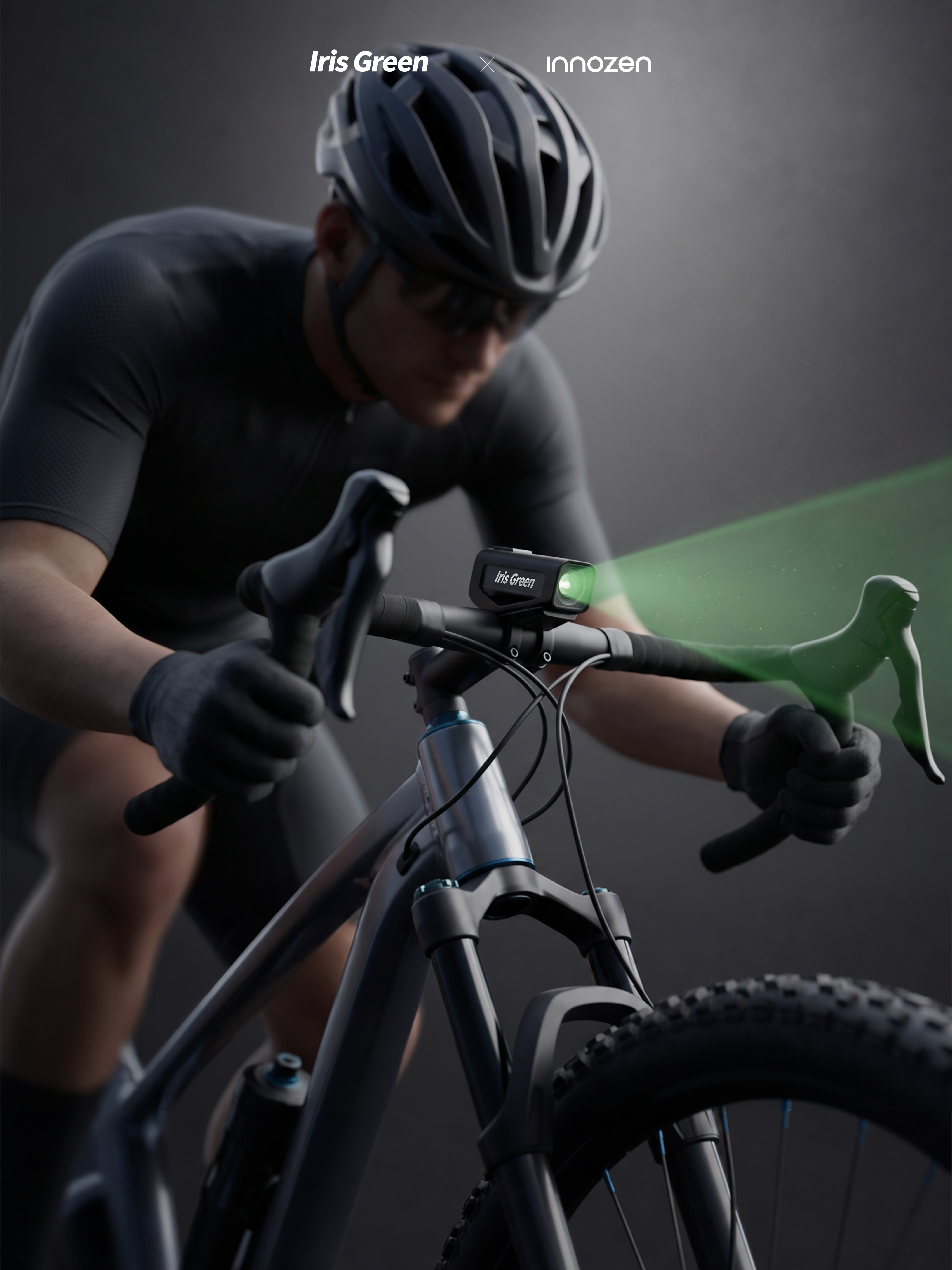 Italian design，IrisGreen，Kickstarter，innozendesign，HUD，Bike navigation，Highway Night Ride，Night Ride Essential，