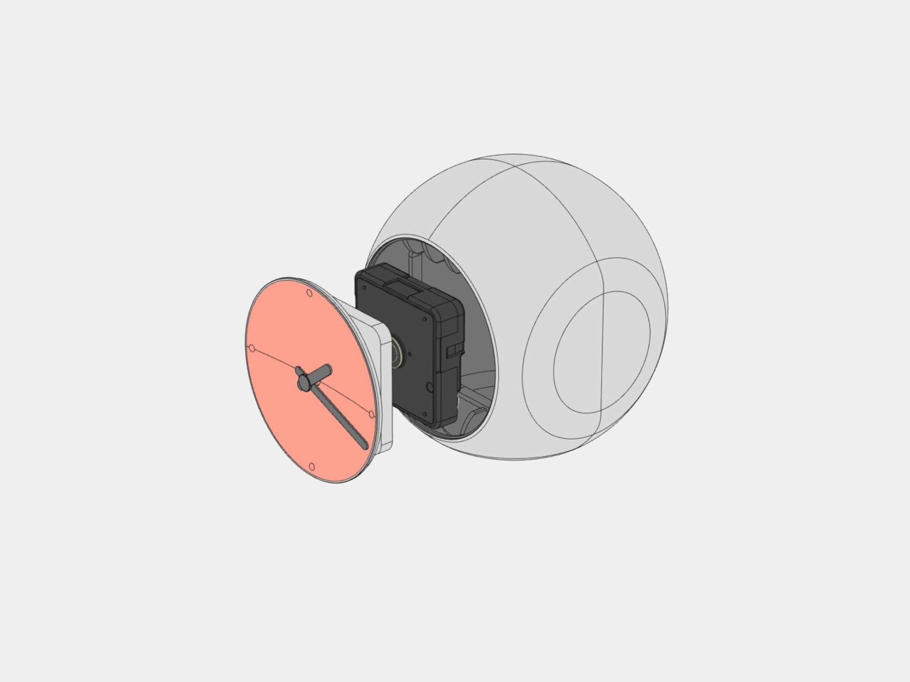 Concept product，EDGE Clock，Clock，Multi-functional ornaments，
