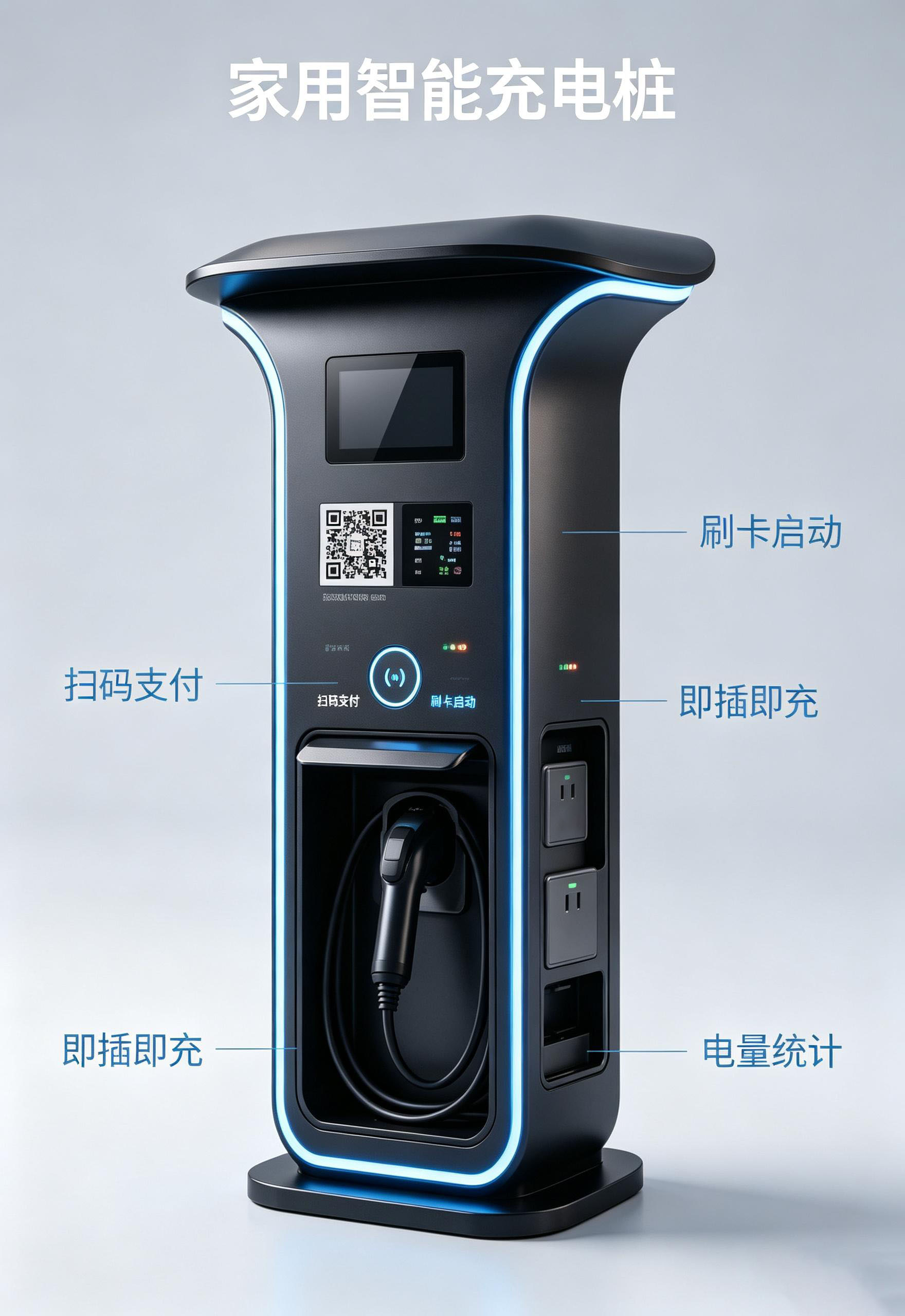 industrial design，Charging pile design，Product structure design，New energy equipment，Community public facilities，