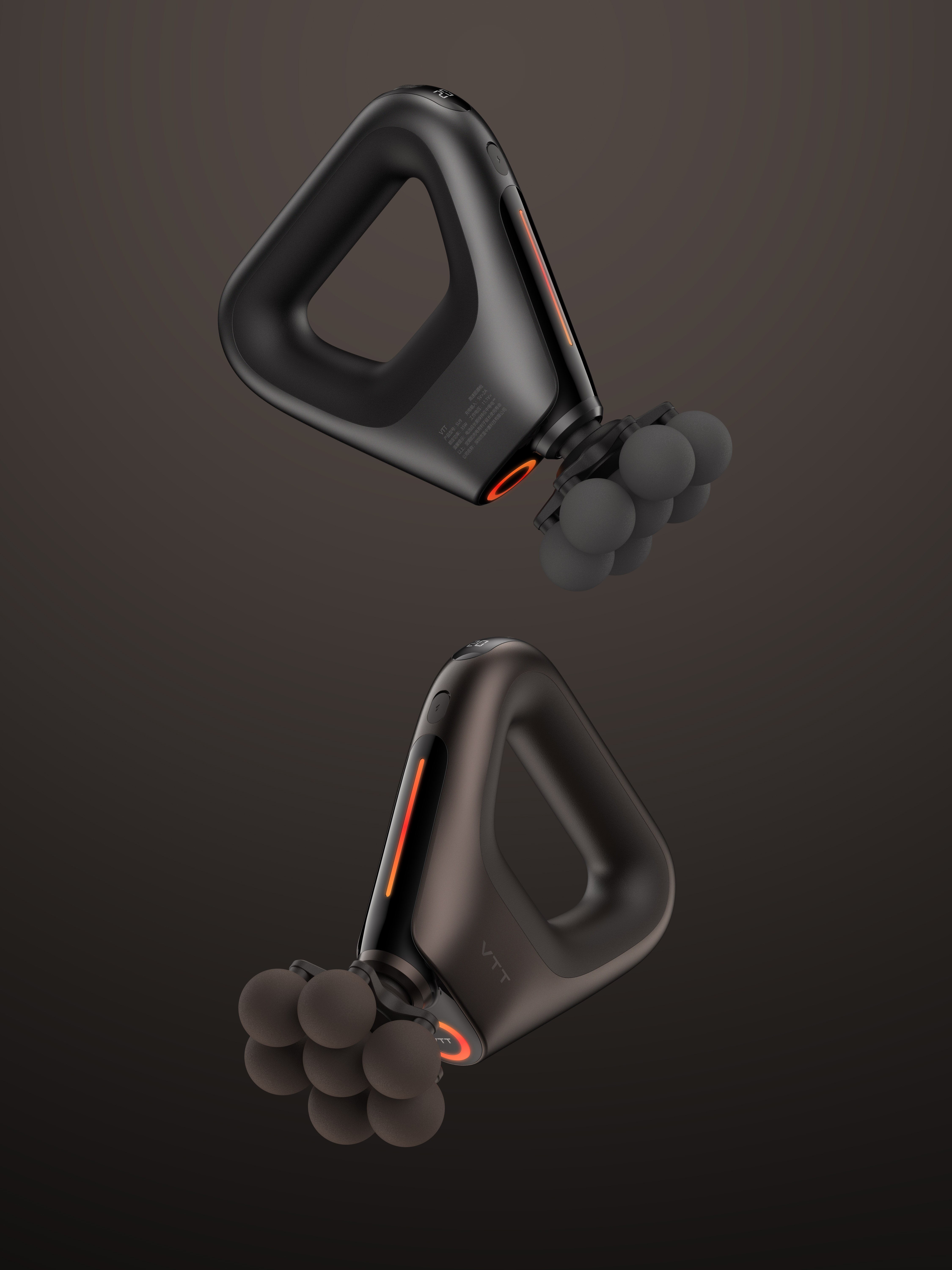 Fascia gun，multi-function，Personal care products，massage，product design，industrial design，design strategy ，several-dimensional design，
