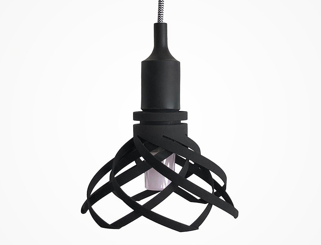 lamp，black，weave，Twist，Hanging lamp，