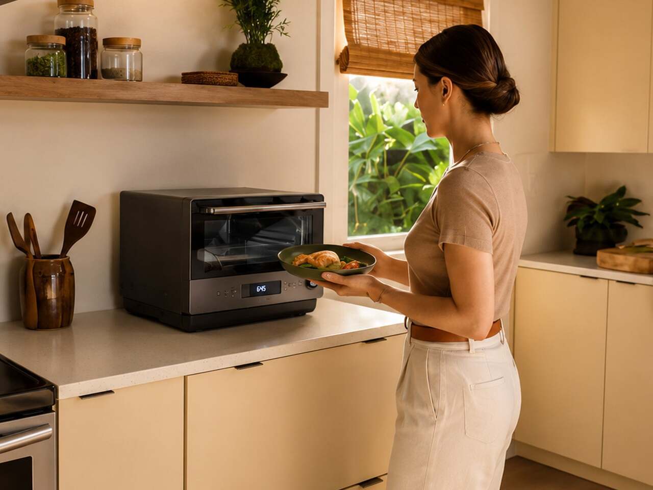 Microwave Oven，Household Electric Appliances，Panasonic，NN-SF57RM，
