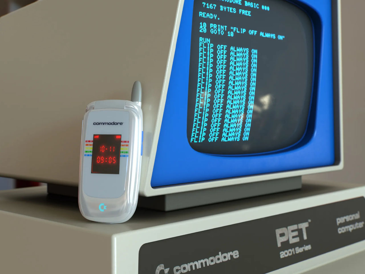 mobile phone，Retro，electronic product，Commodore 8020，