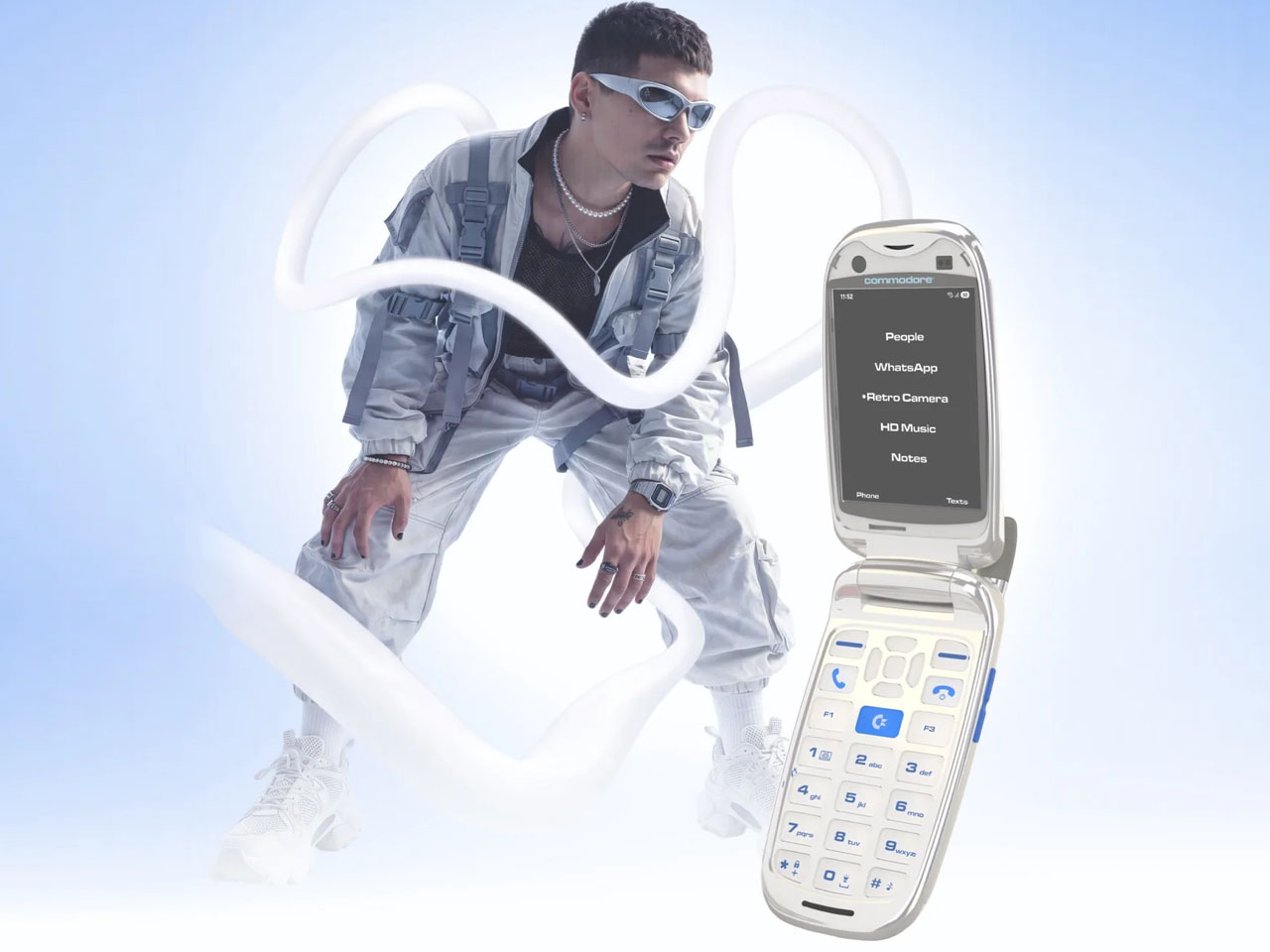 mobile phone，Retro，electronic product，Commodore 8020，