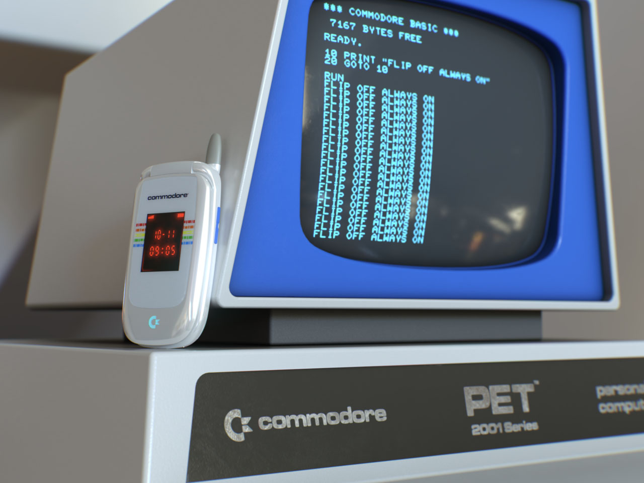 mobile phone，Retro，electronic product，Commodore 8020，