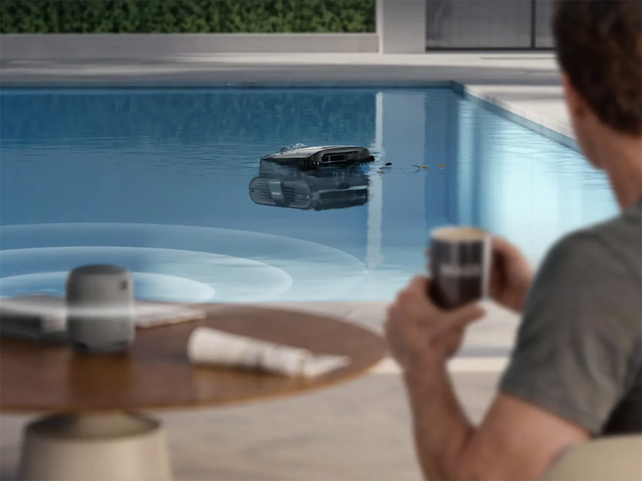 AquaSense X，robot，artificial intelligence，Swimming Pool Robot，