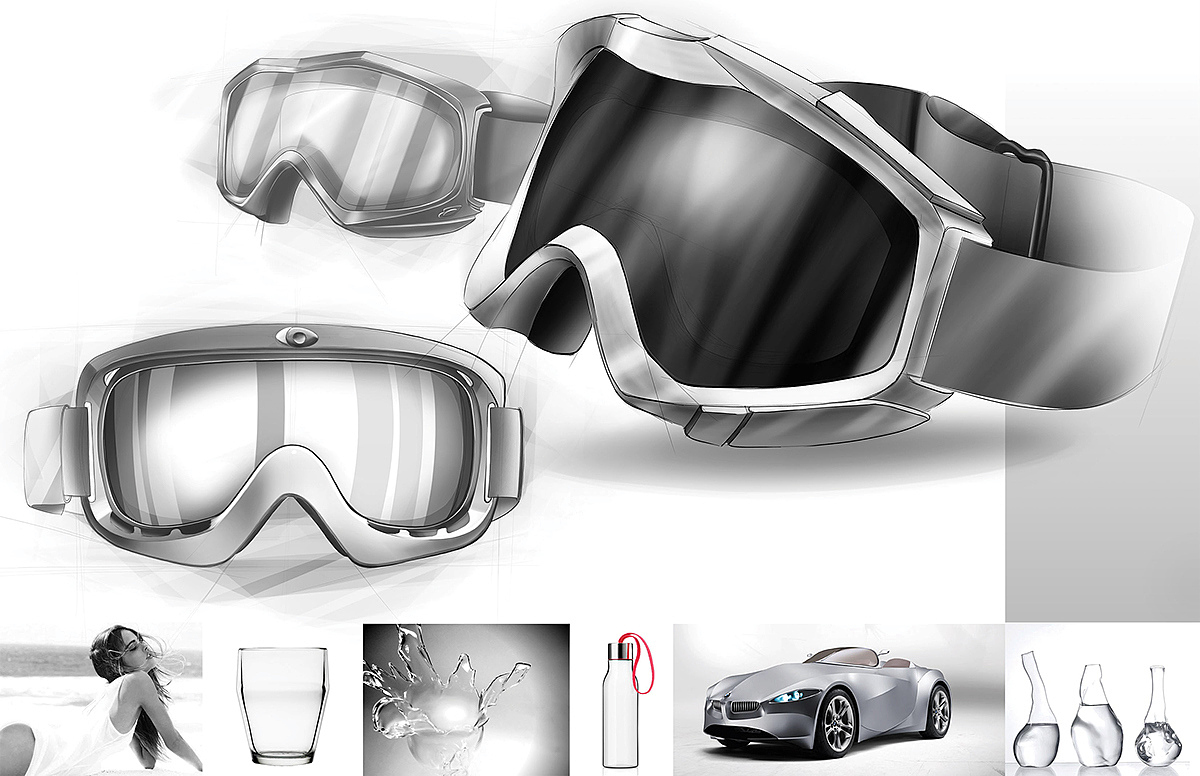 industrial design，outdoors，motion，Hand drawn，Helmet，