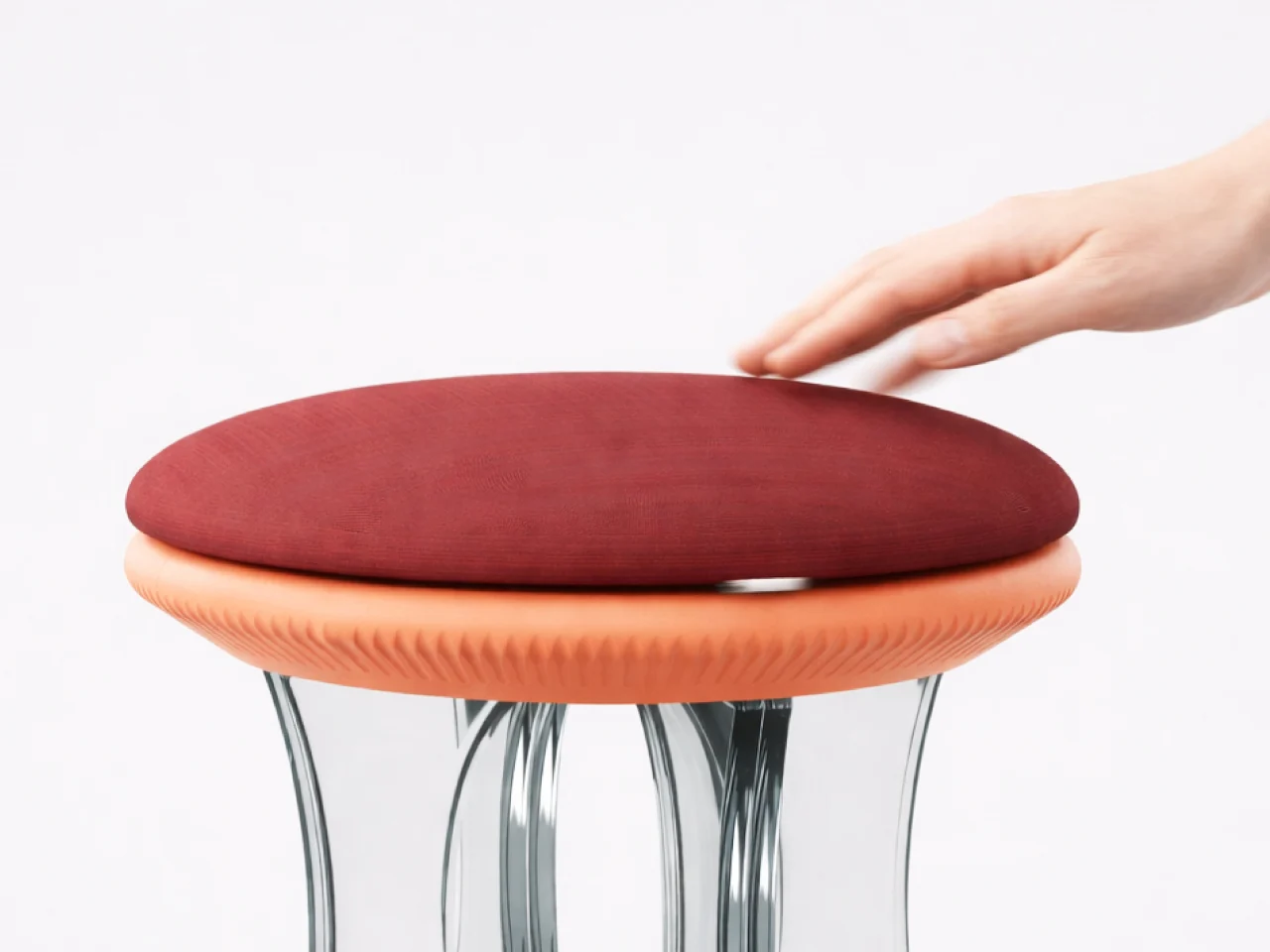 furniture design ，Tempered glass，3D printing，House of Sach，Tide Stool，