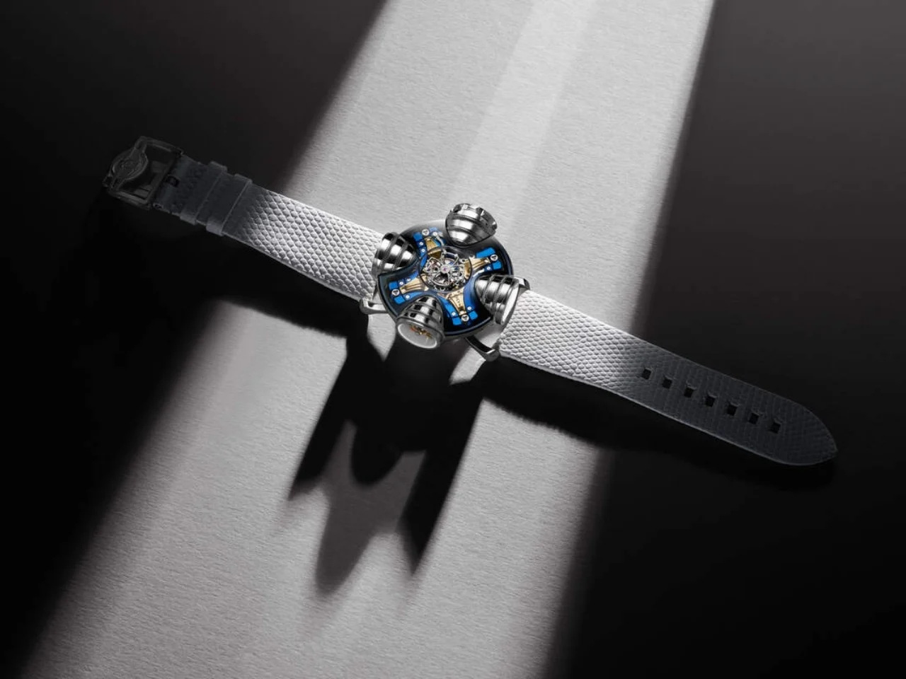MB&F，HM11 Art Deco，flying tourbillon，Watch design，Stereo movement，