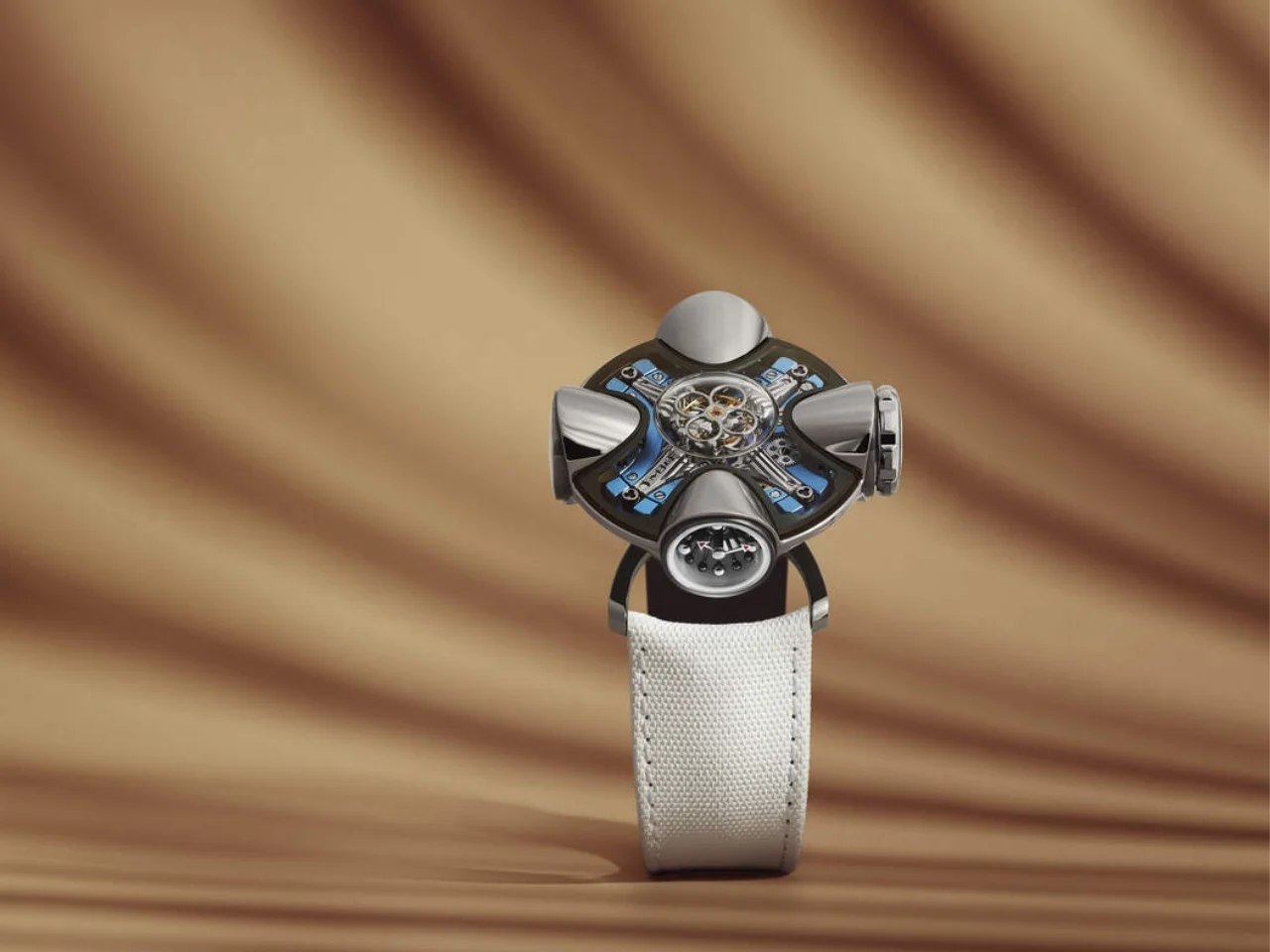 MB&F，HM11 Art Deco，flying tourbillon，Watch design，Stereo movement，