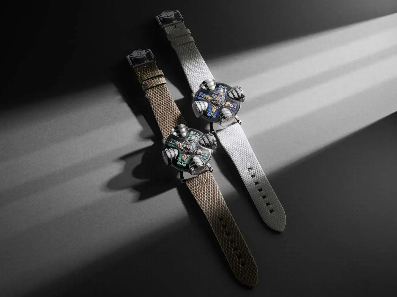 MB&F，HM11 Art Deco，flying tourbillon，Watch design，Stereo movement，