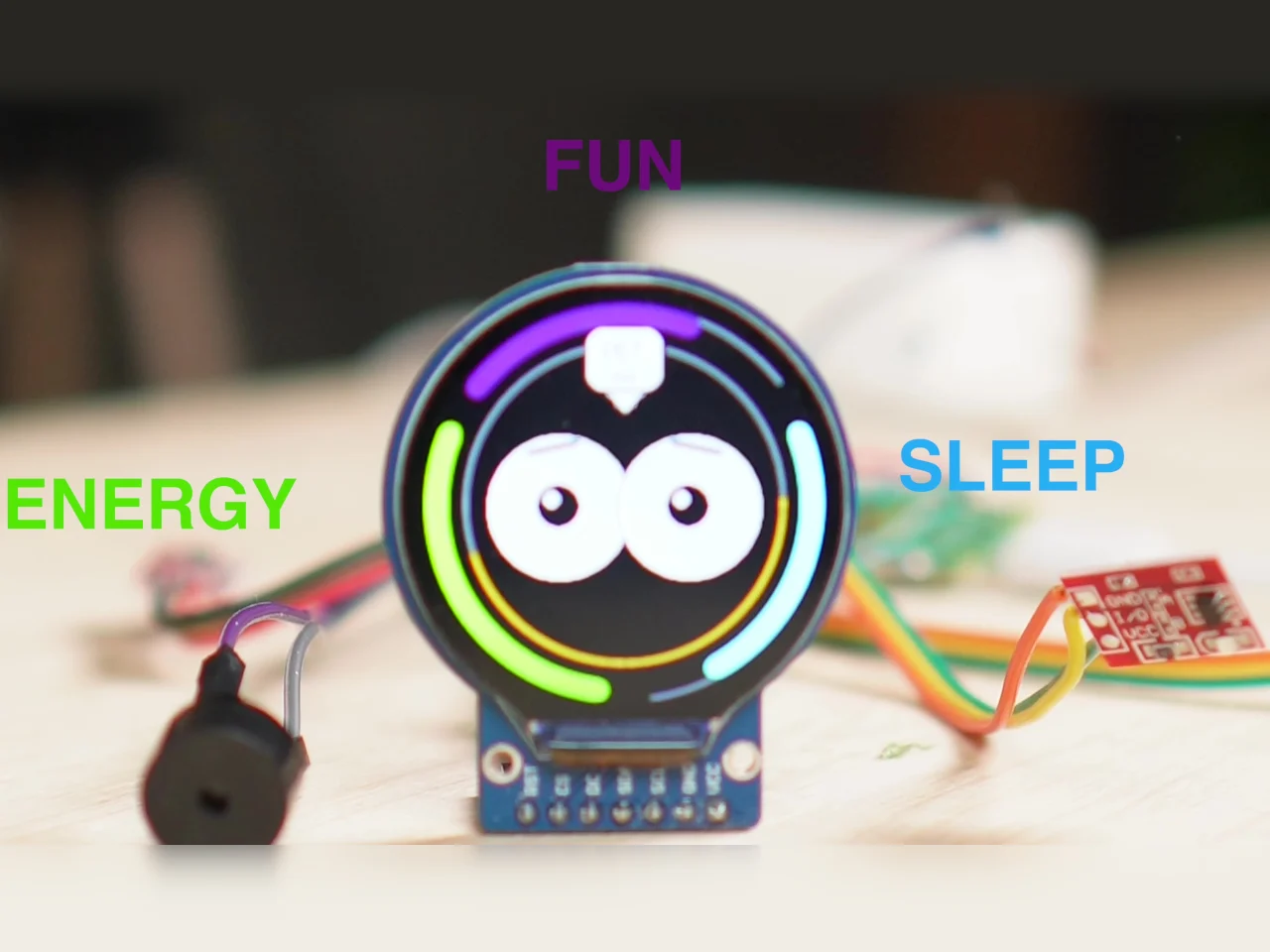 Stress-relief gadget，Electronic equipment，Interesting interaction，Good things on the table，DIY Desk Companion，