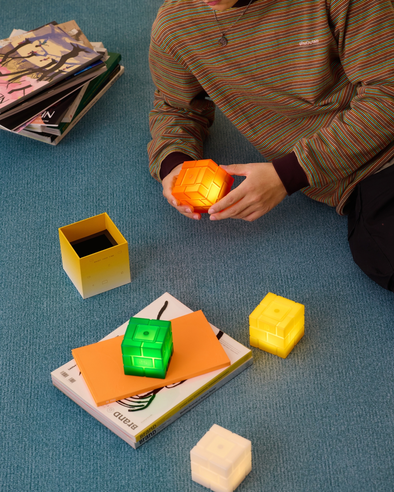 lighting，Brick shape，Travel memory lamps，Flame-retardant PC material，