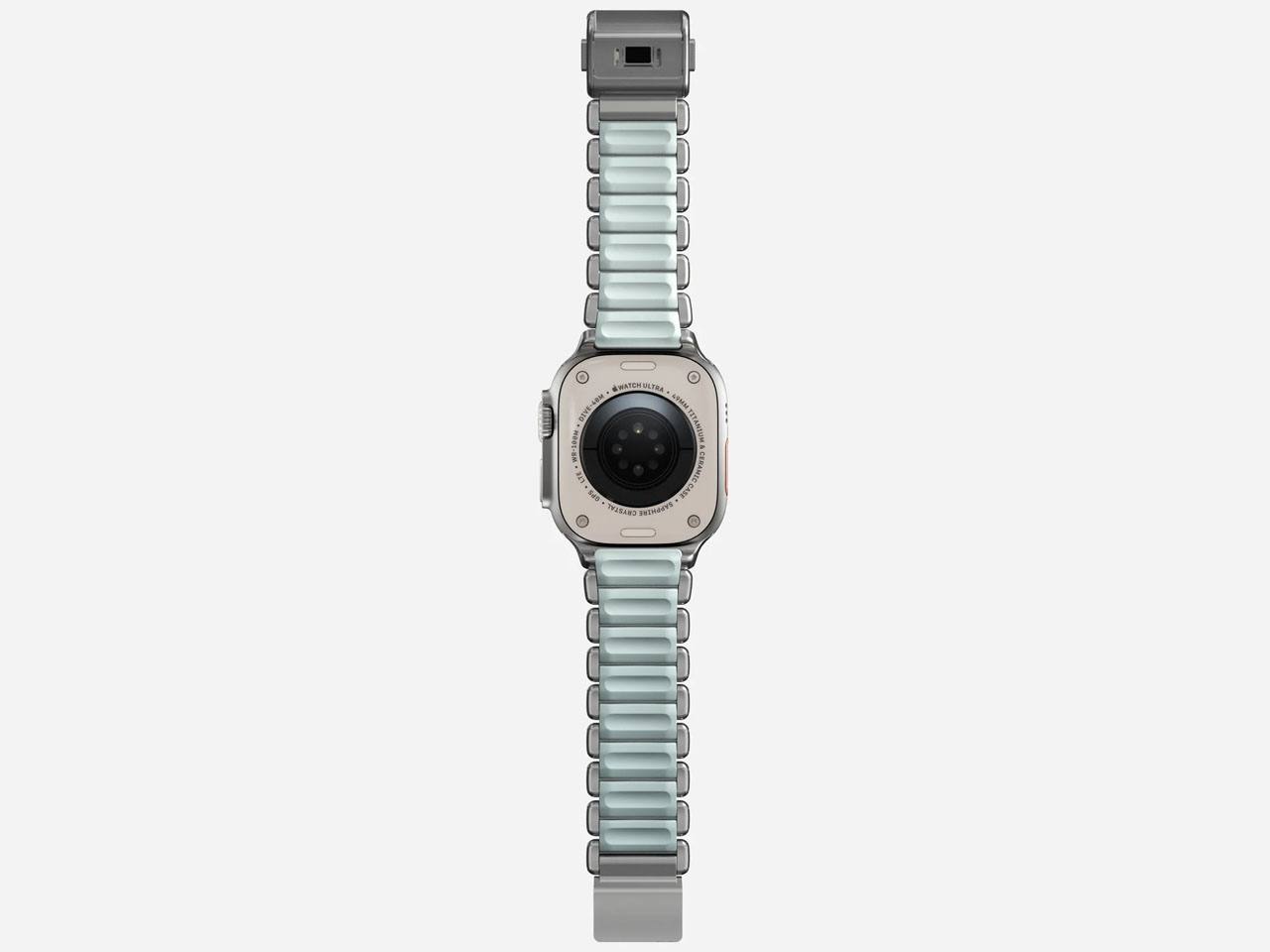 Nomad Stratos Band，Icy Blue Glow，Ultra Strap，Grade 4，titanium alloy，