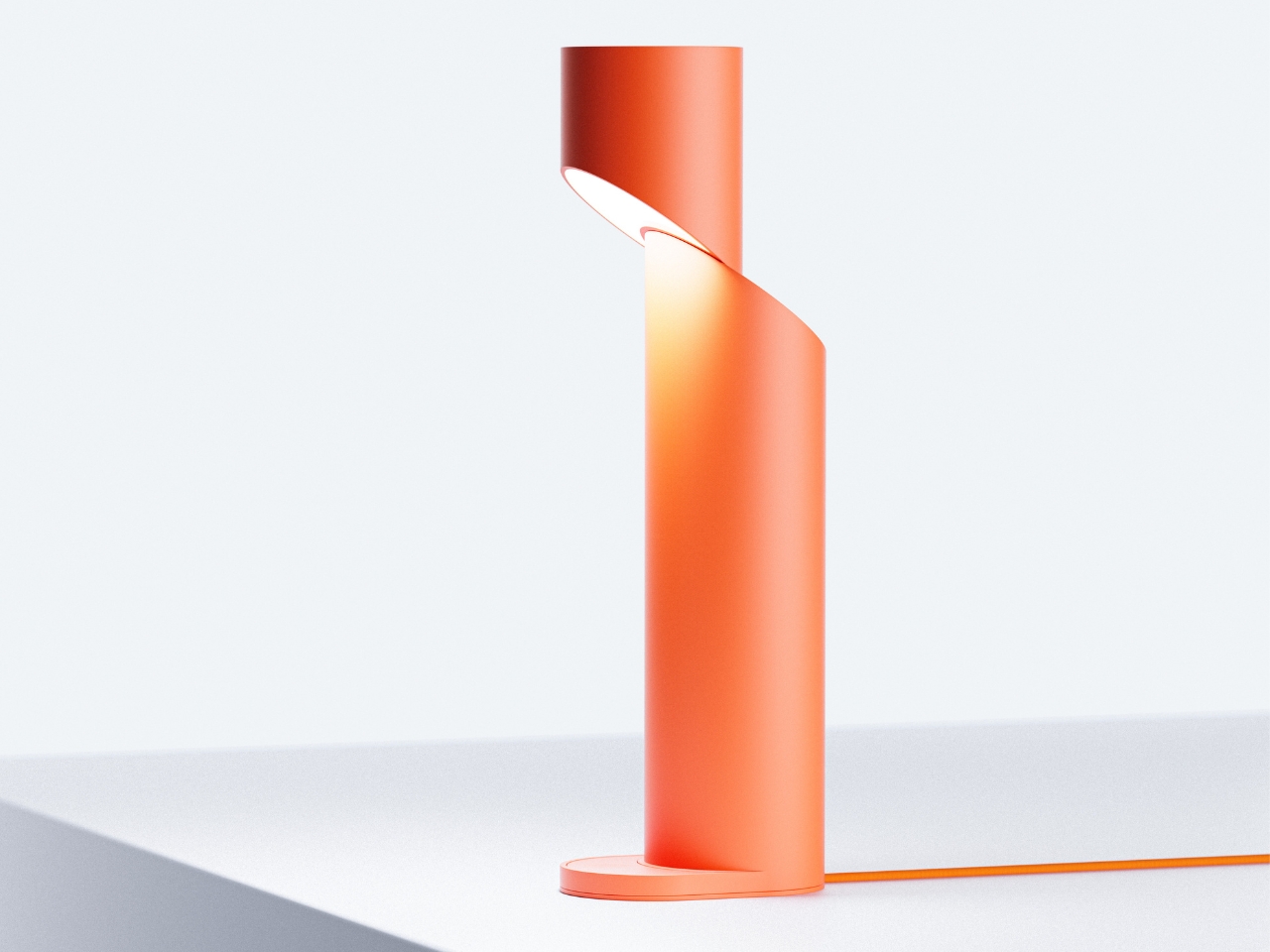 Court，chamfered cylindrical lamp，Matte floor lamp，pastel color matching，lamps and lanterns，