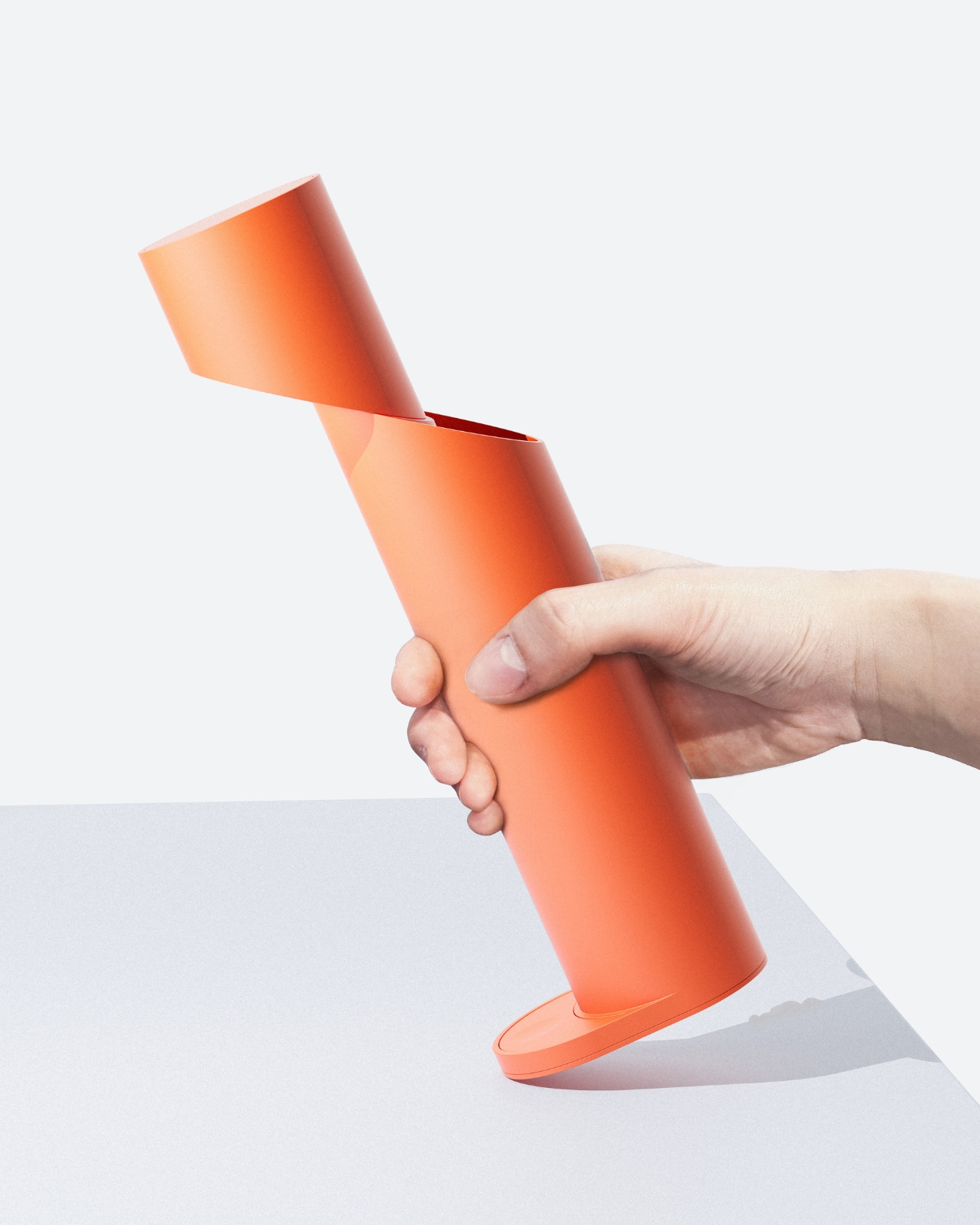 Court，chamfered cylindrical lamp，Matte floor lamp，pastel color matching，lamps and lanterns，