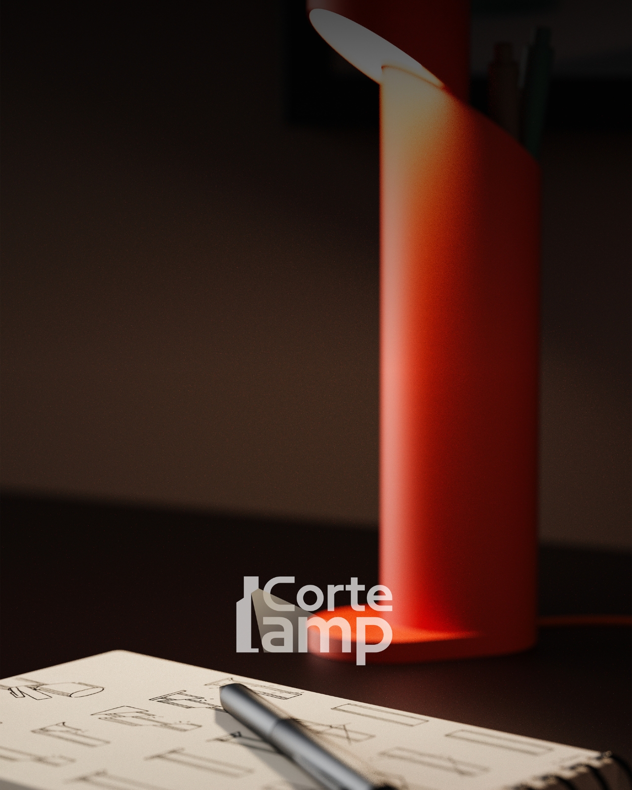 Court，chamfered cylindrical lamp，Matte floor lamp，pastel color matching，lamps and lanterns，