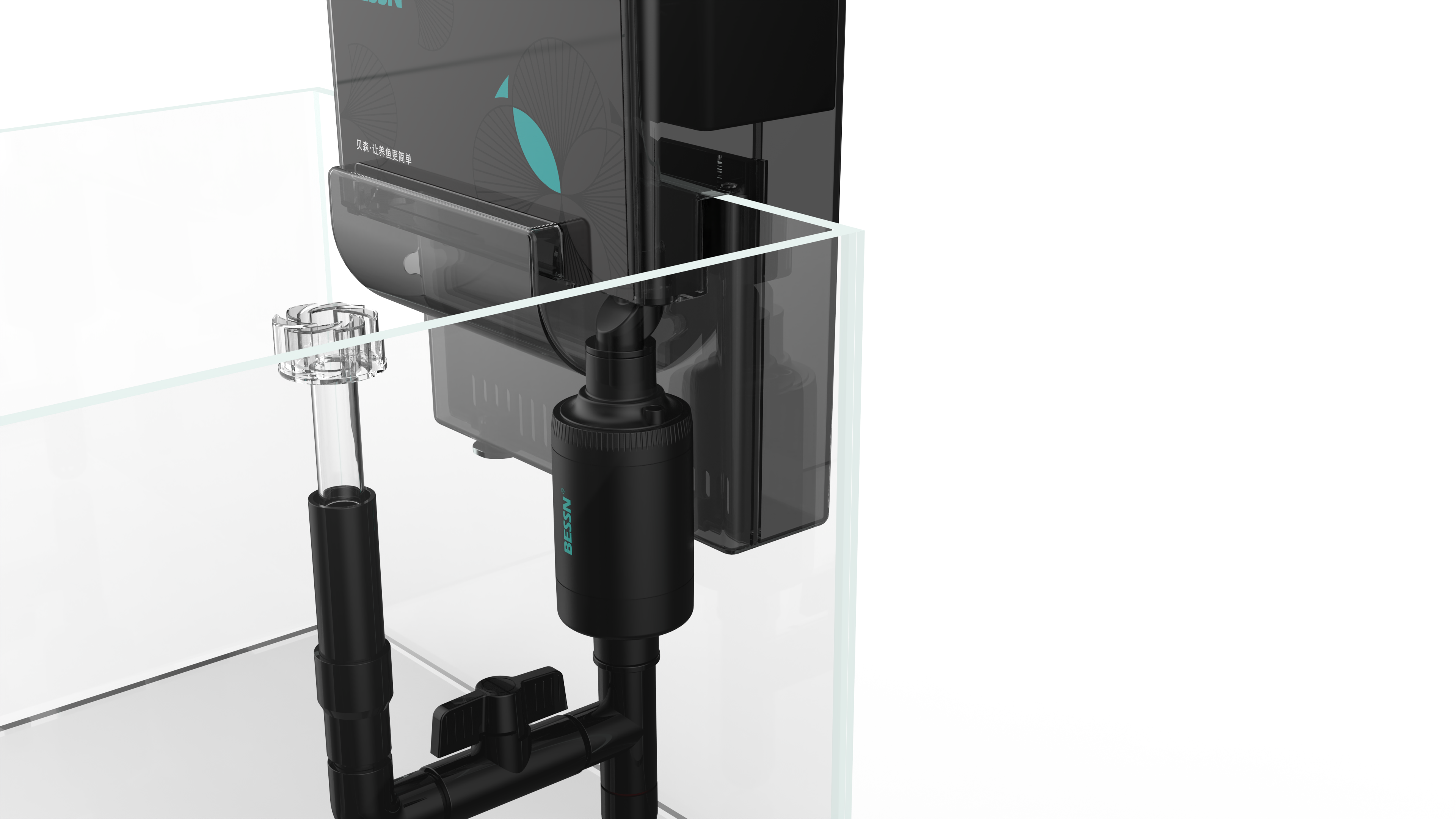 Aquarium products，Wall-mounted filter，filter，Fish tank filtration，