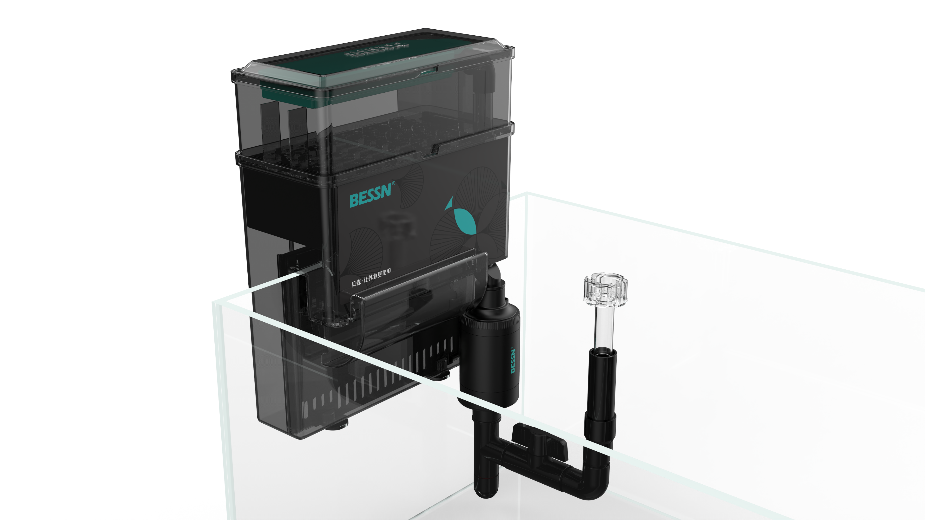 Aquarium products，Wall-mounted filter，filter，Fish tank filtration，
