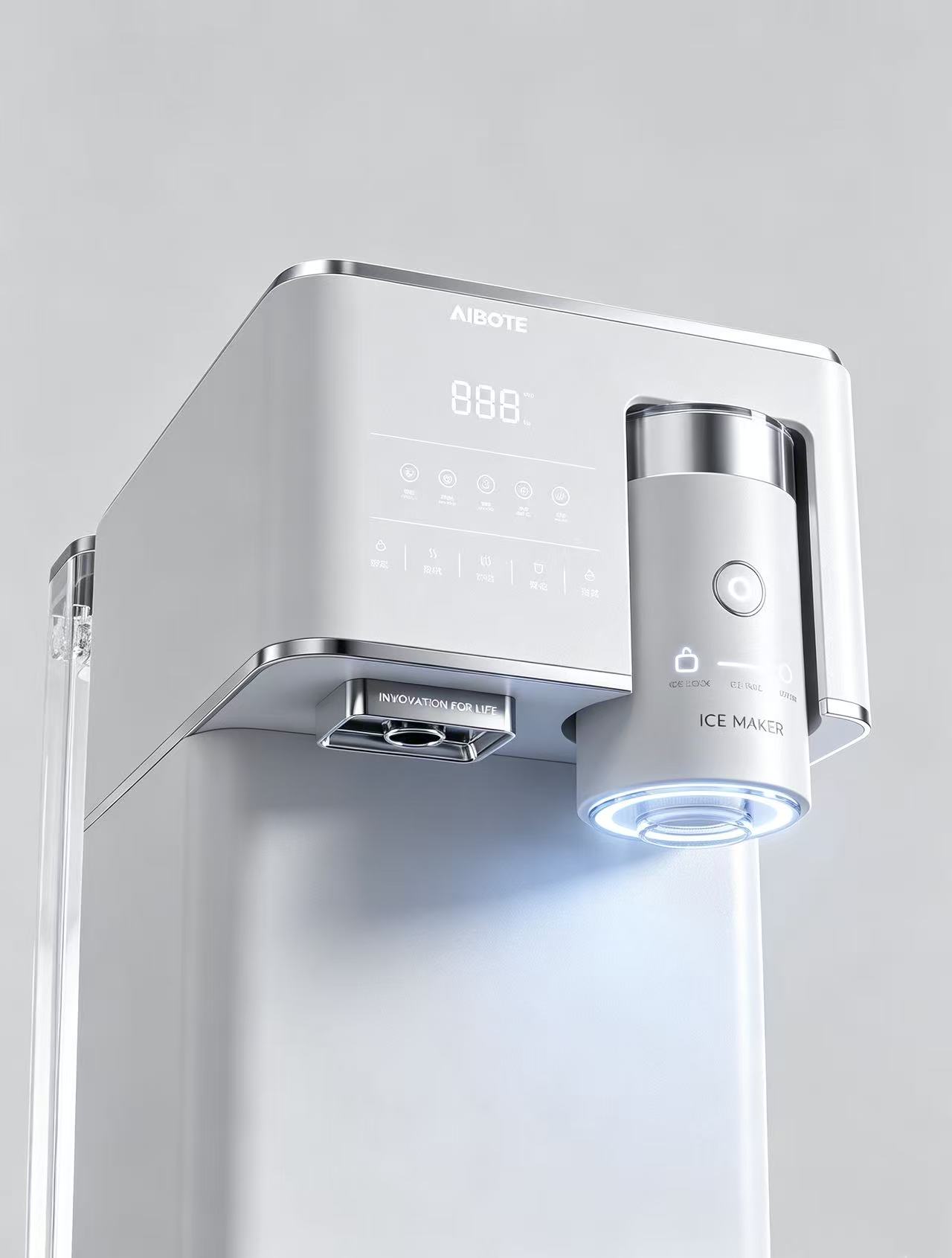 Water dispenser，Ice maker，mesa，Light luxury，Minimalist，
