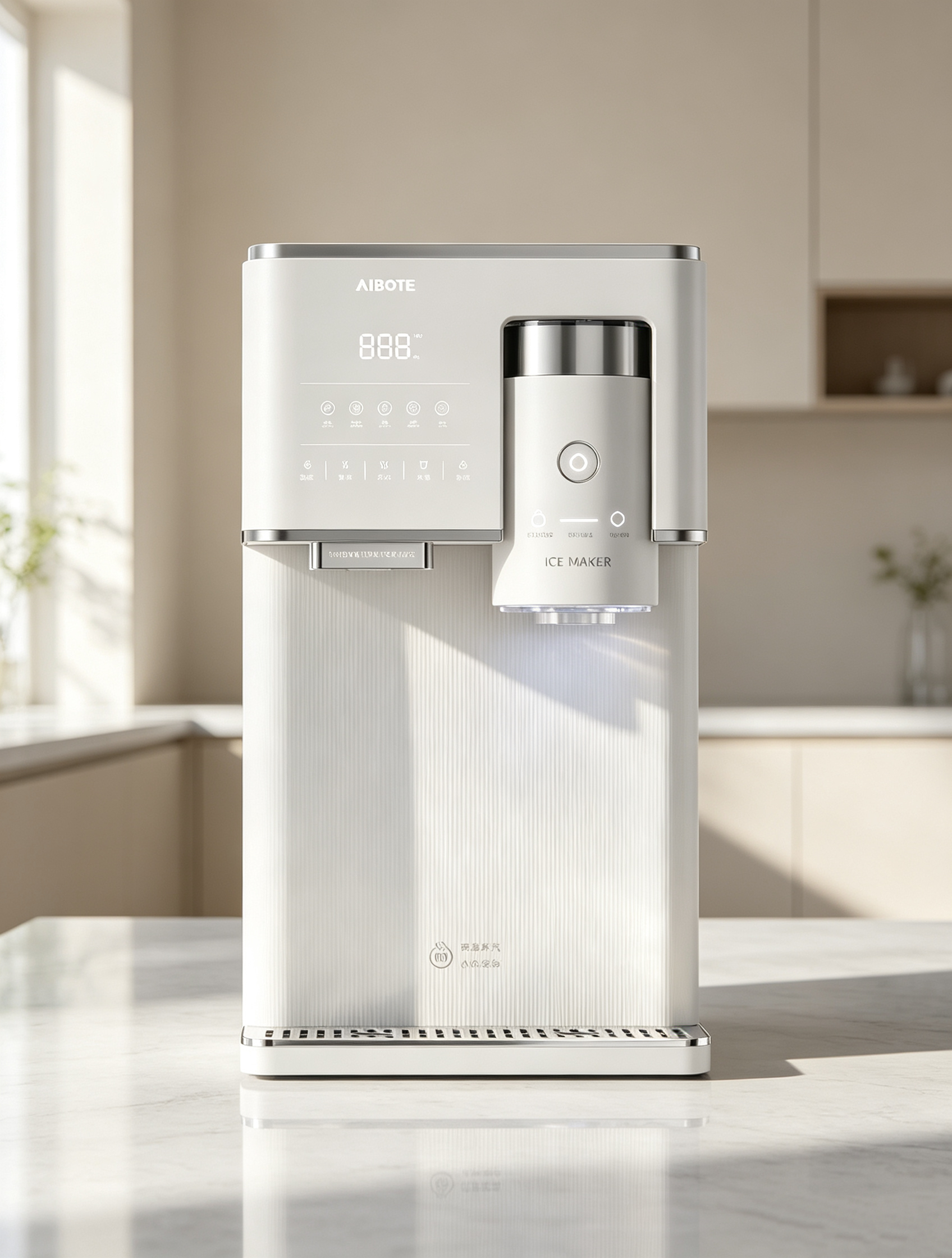 Water dispenser，Ice maker，mesa，Light luxury，Minimalist，