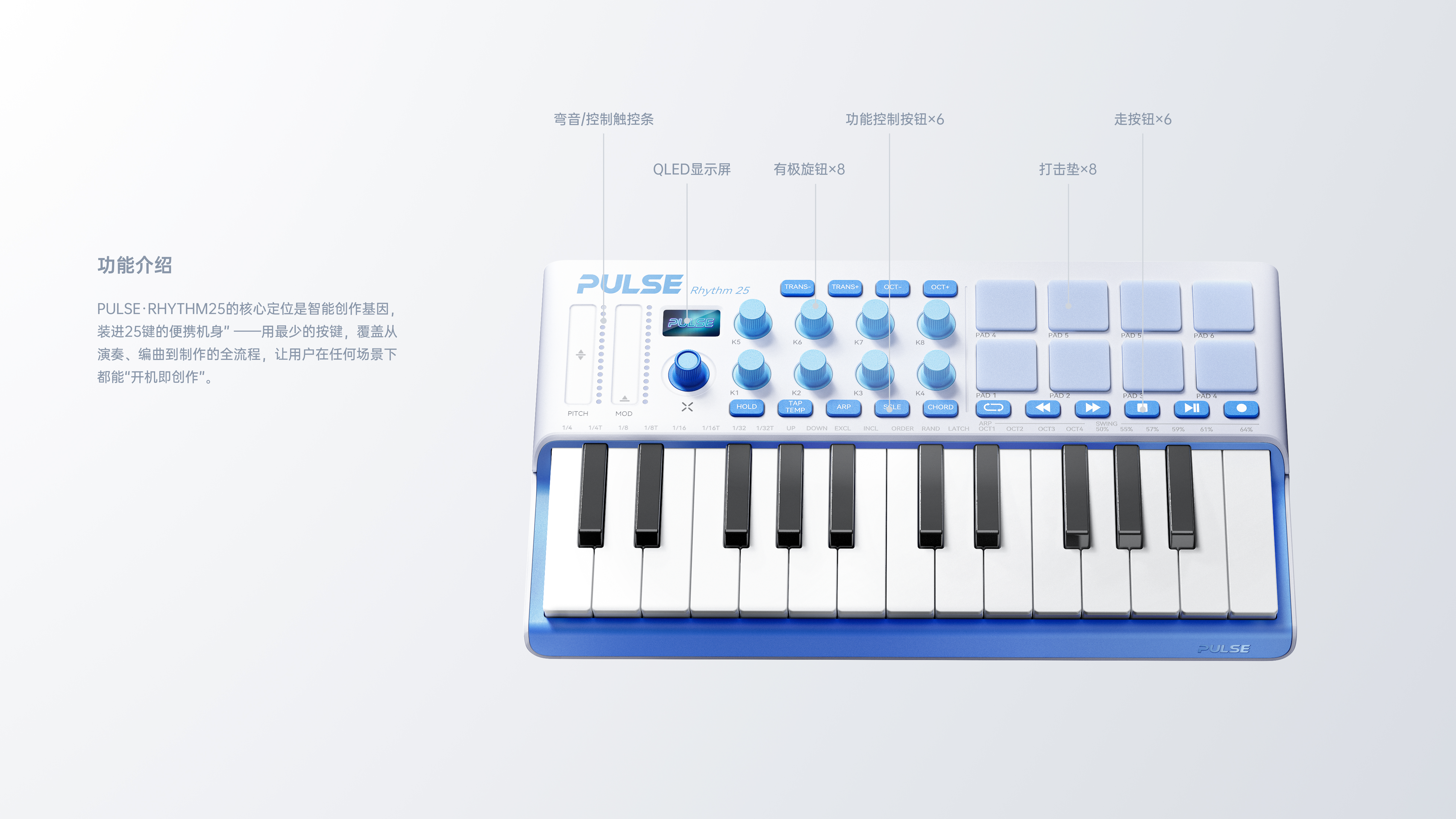 MIDI Keyboard, Music Keyboard，