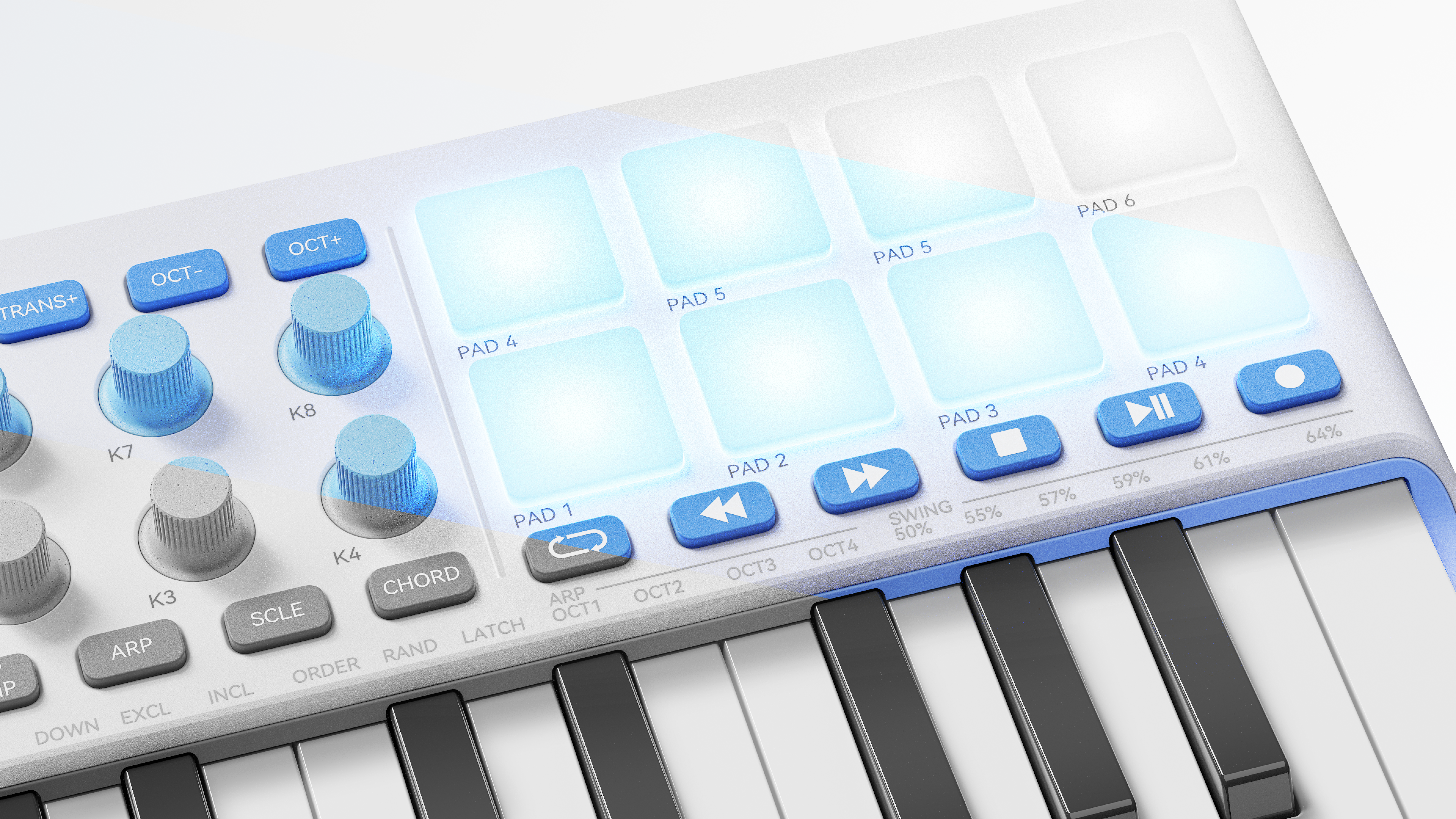 MIDI Keyboard, Music Keyboard，