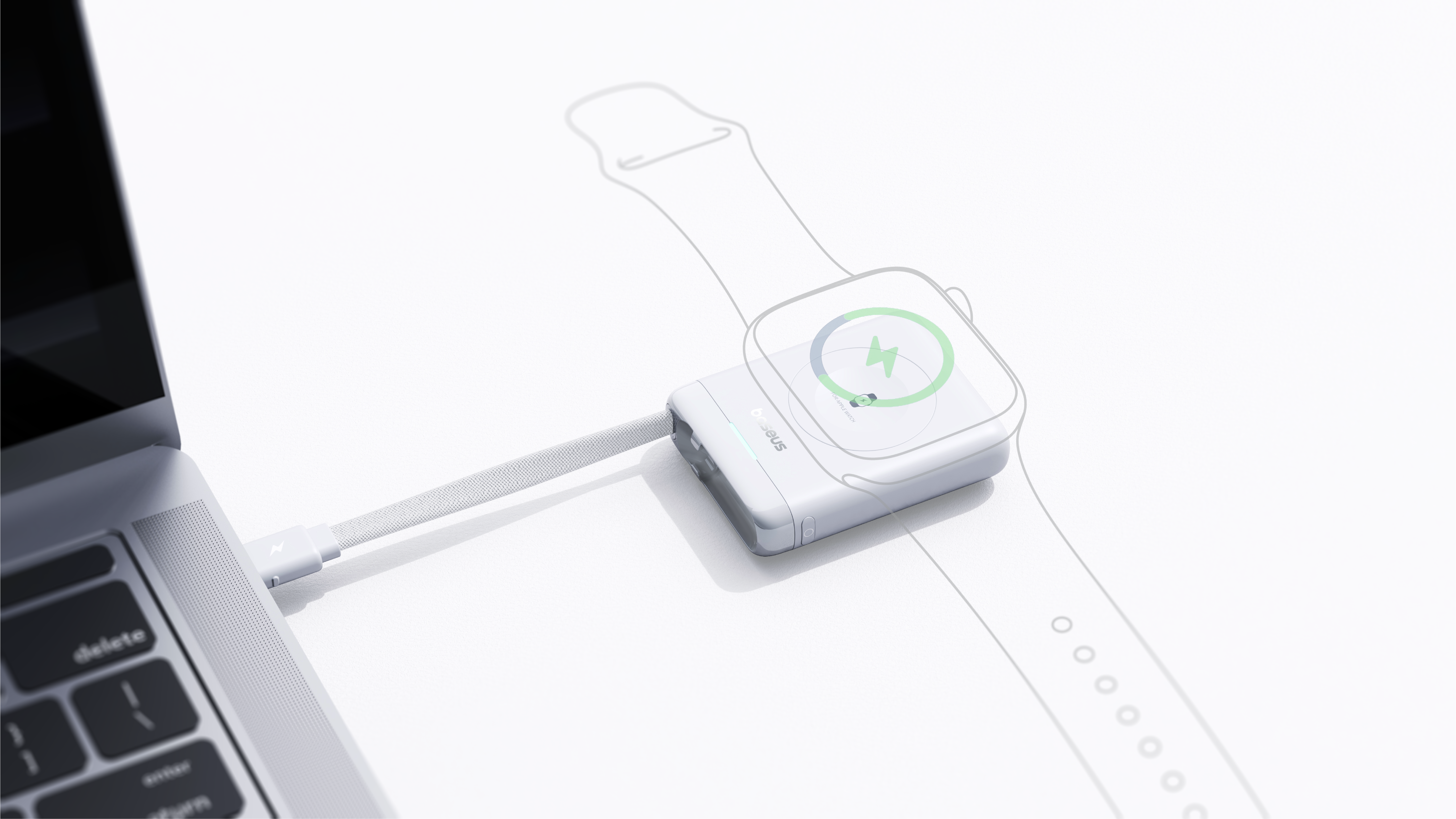 digital watch，Portable Wireless Charger，portable source，Ultra small mobile power supply，Wireless charging，Wrist watch，Digital，portable battery，