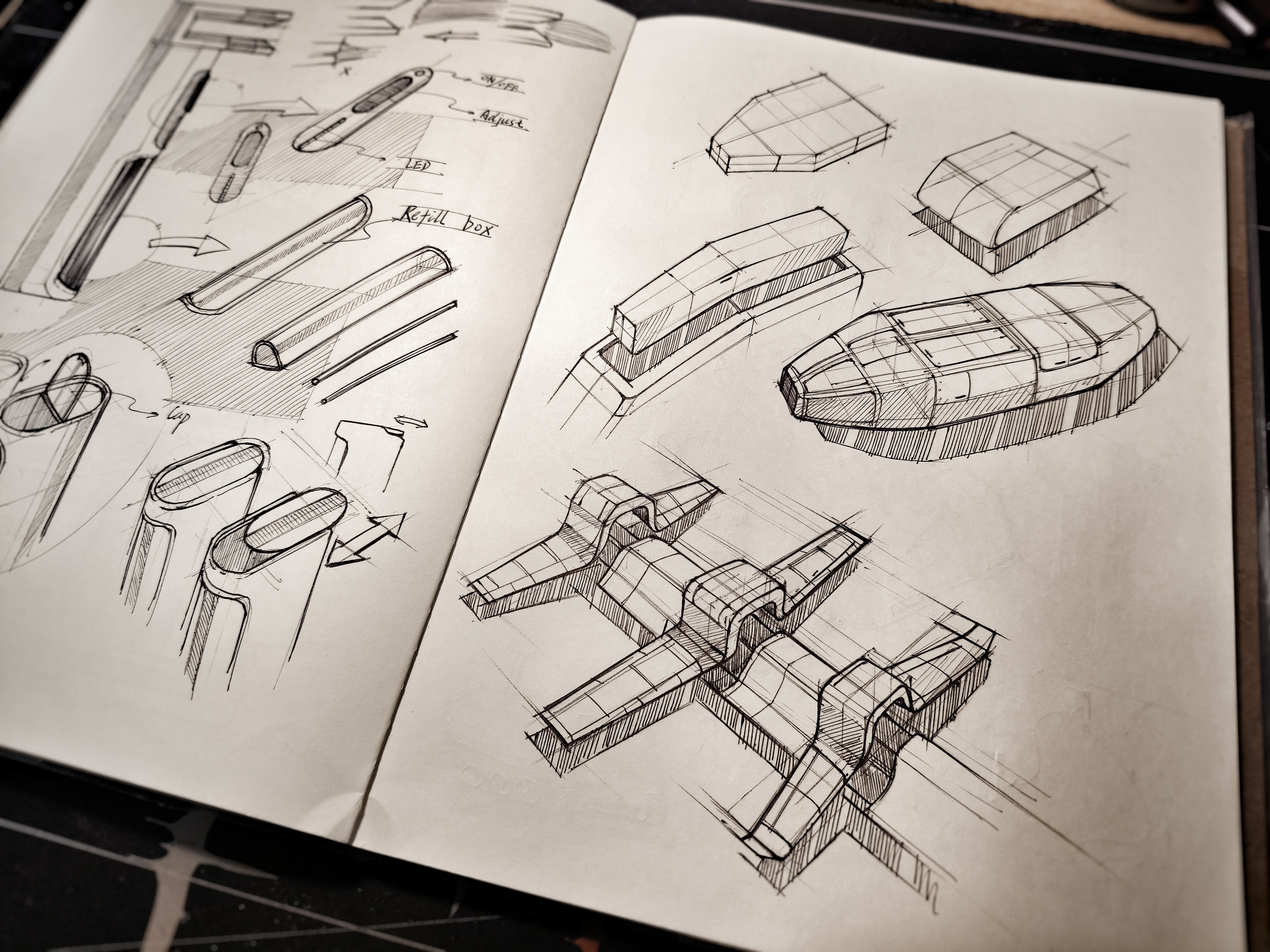 Hand drawn，manuscript，idea sketch ，Structural sketch，sketch，