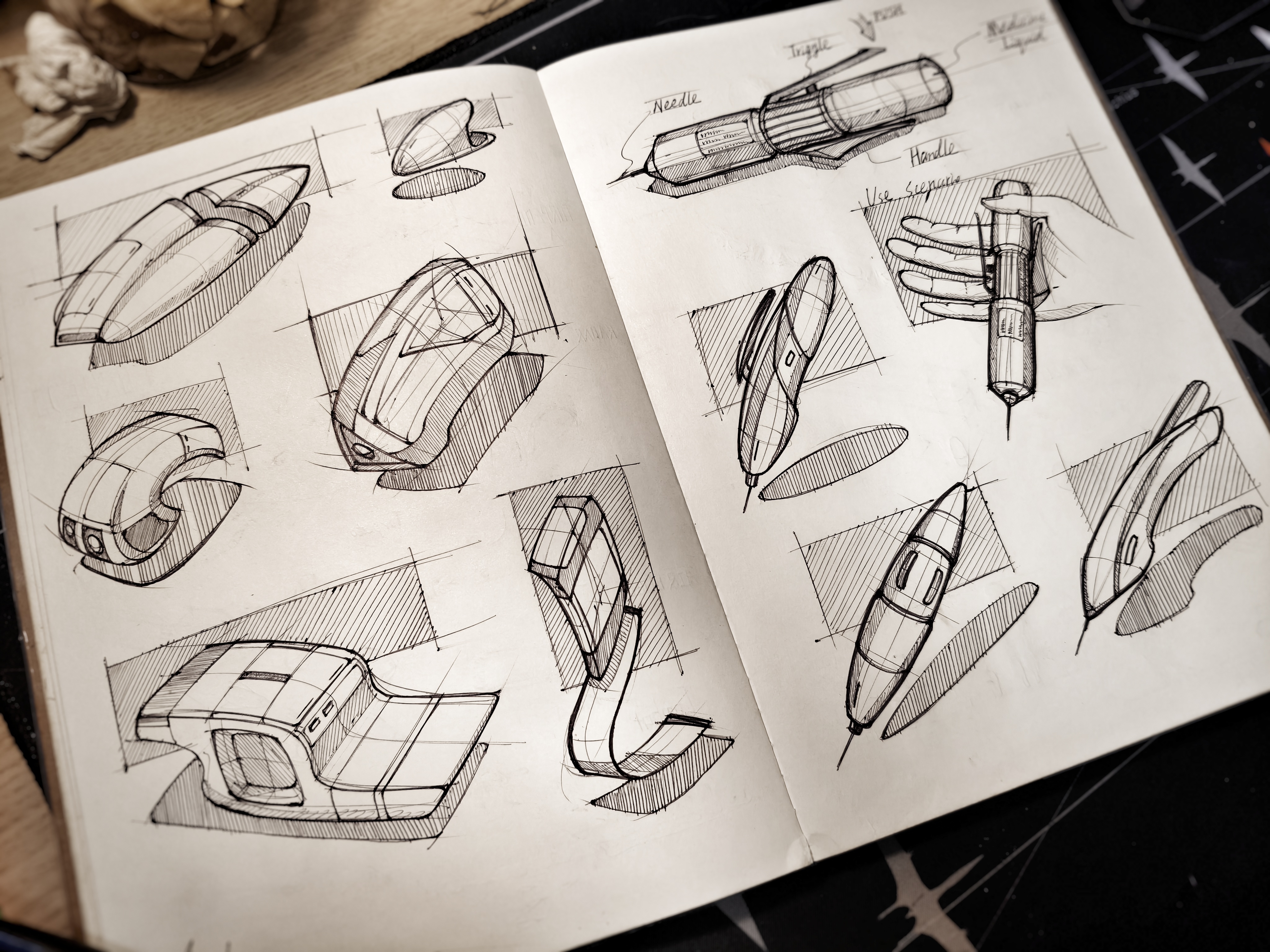 Hand drawn，manuscript，idea sketch ，Structural sketch，sketch，