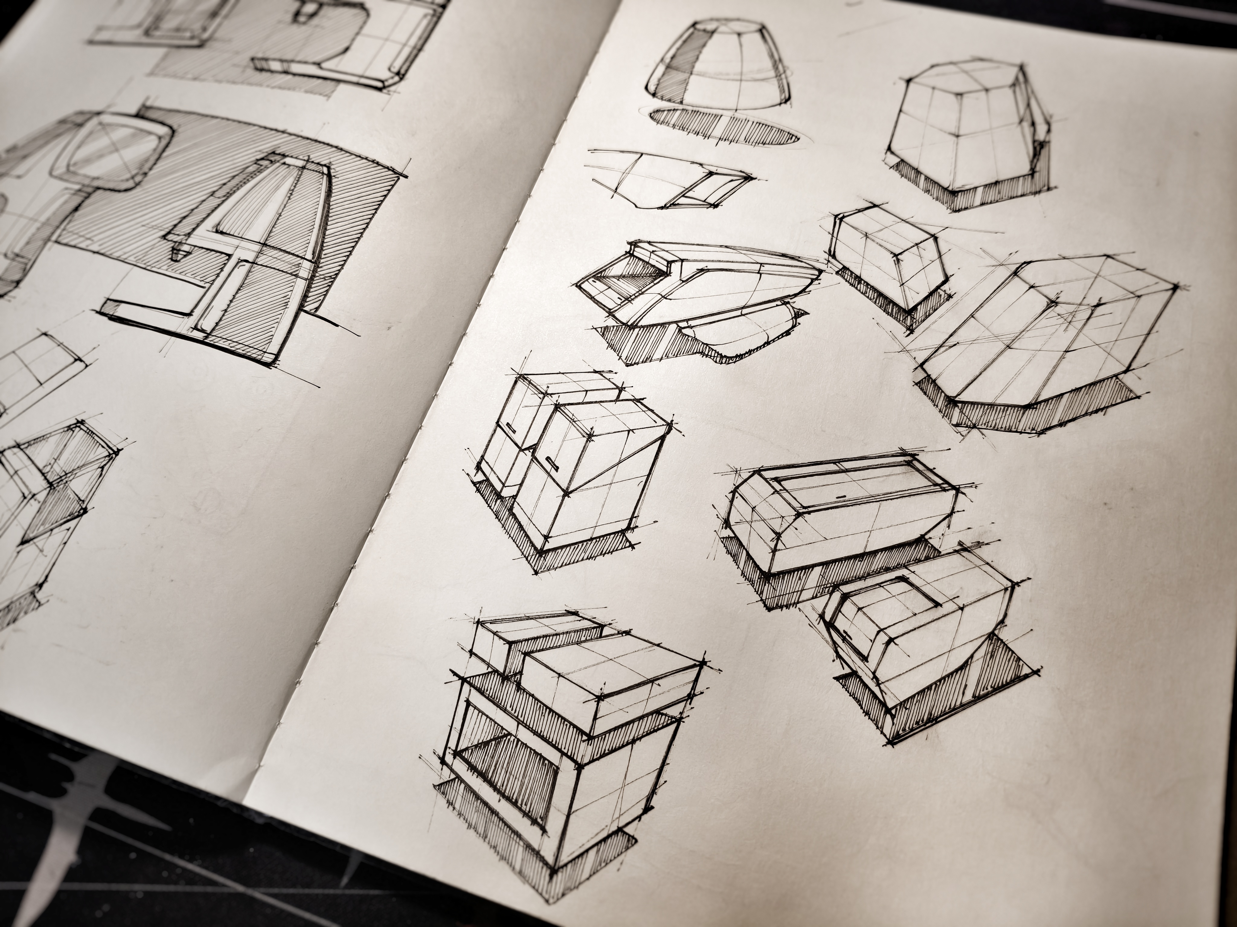 Hand drawn，manuscript，idea sketch ，Structural sketch，sketch，