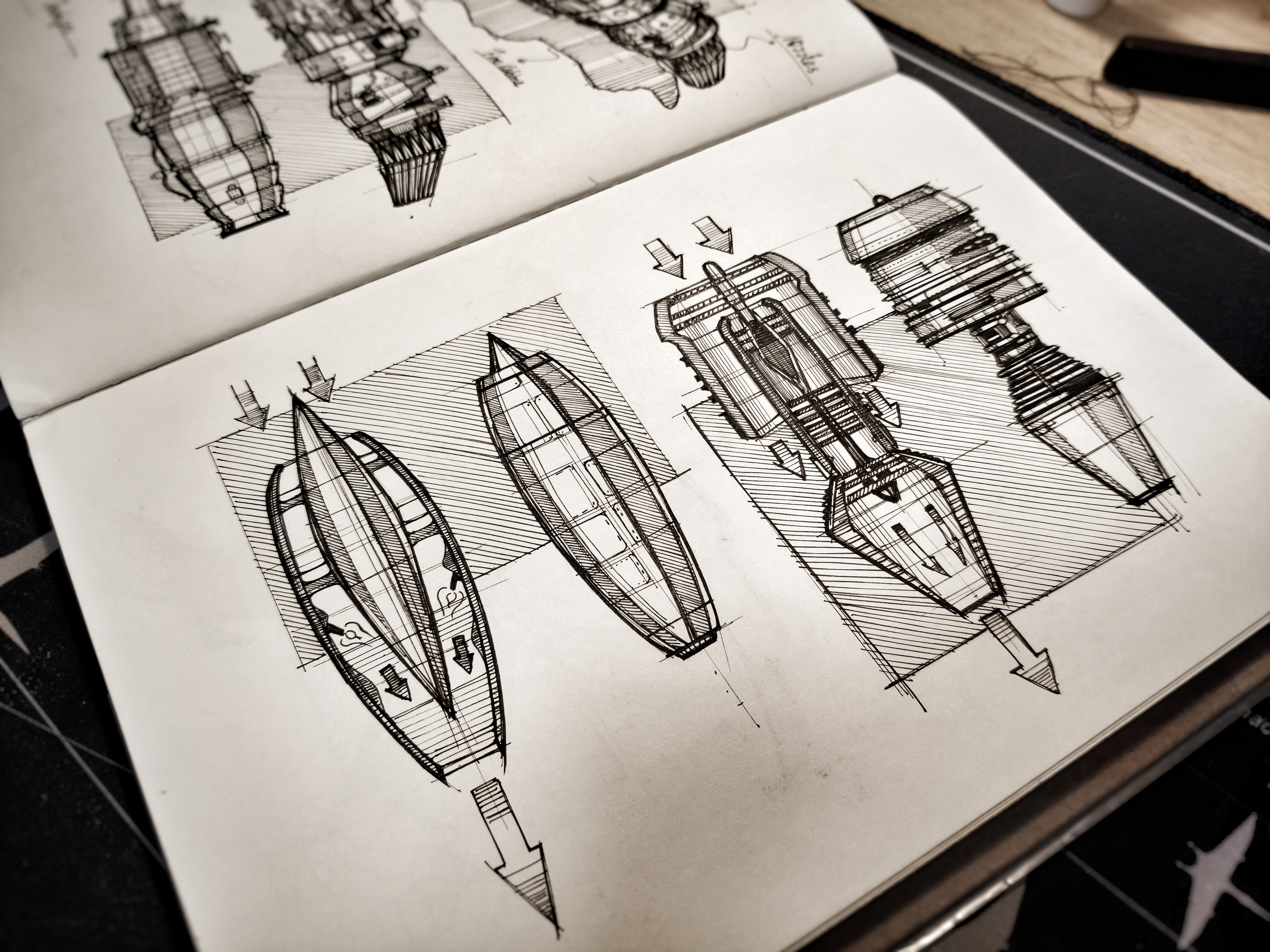 Hand drawn，sketch，sketch，Overview Sketch，draft，Structural sketch，