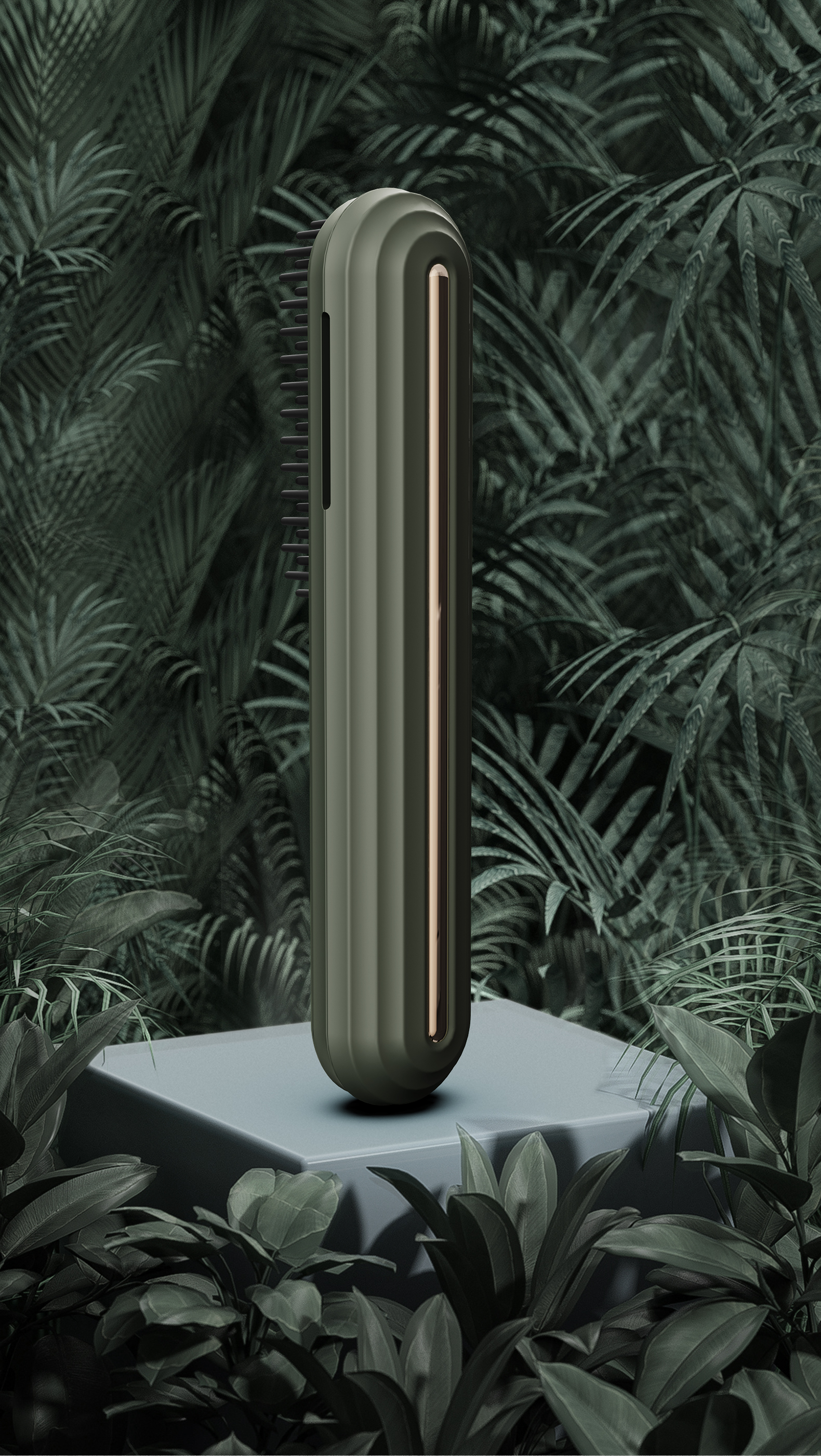 Personal care products，Straight hair comb，Texture design，Mori Style，Greens IP，cactus，Hair comb，comb，