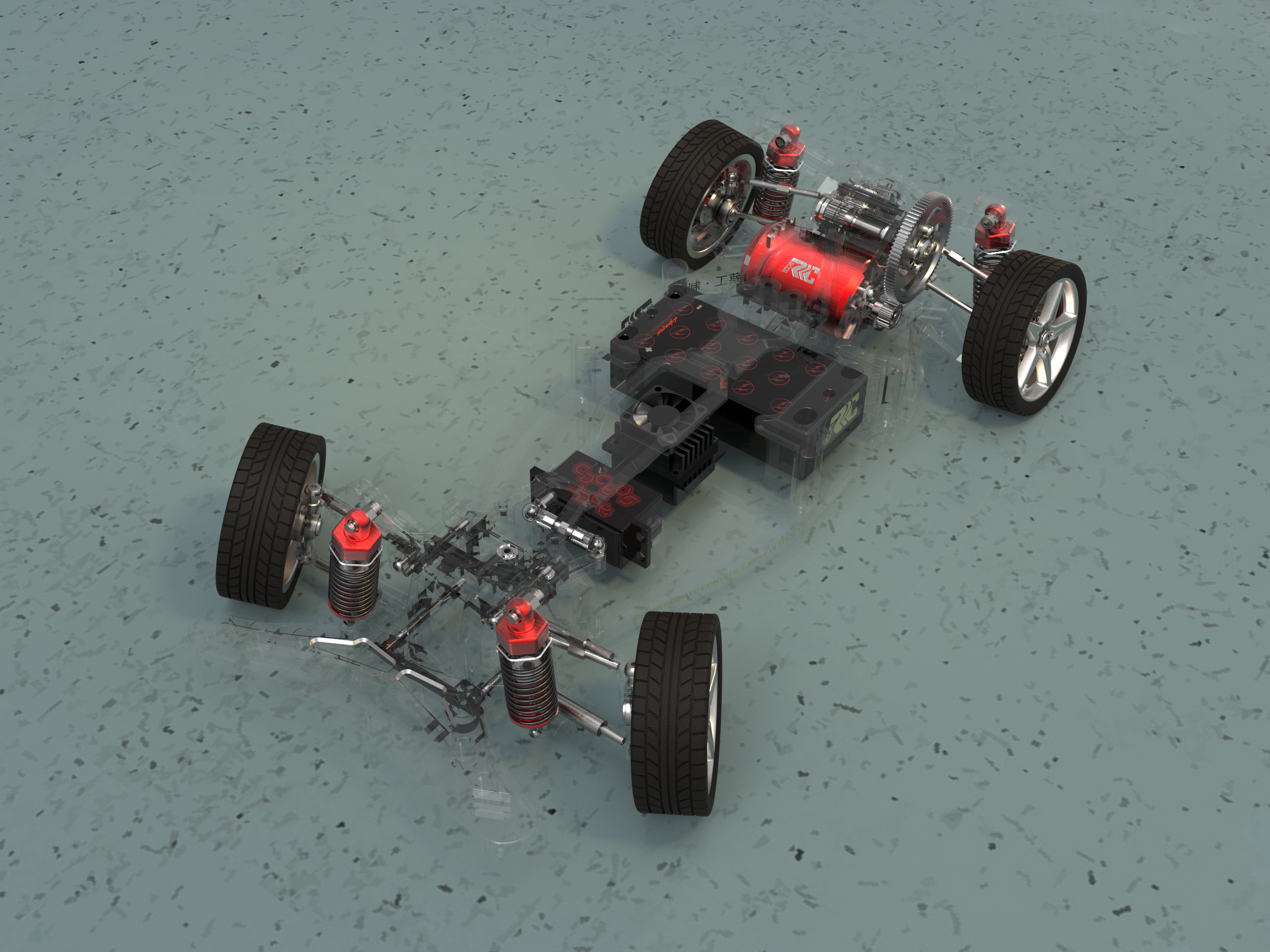 vehicle，RC，Remote control model，frame design，