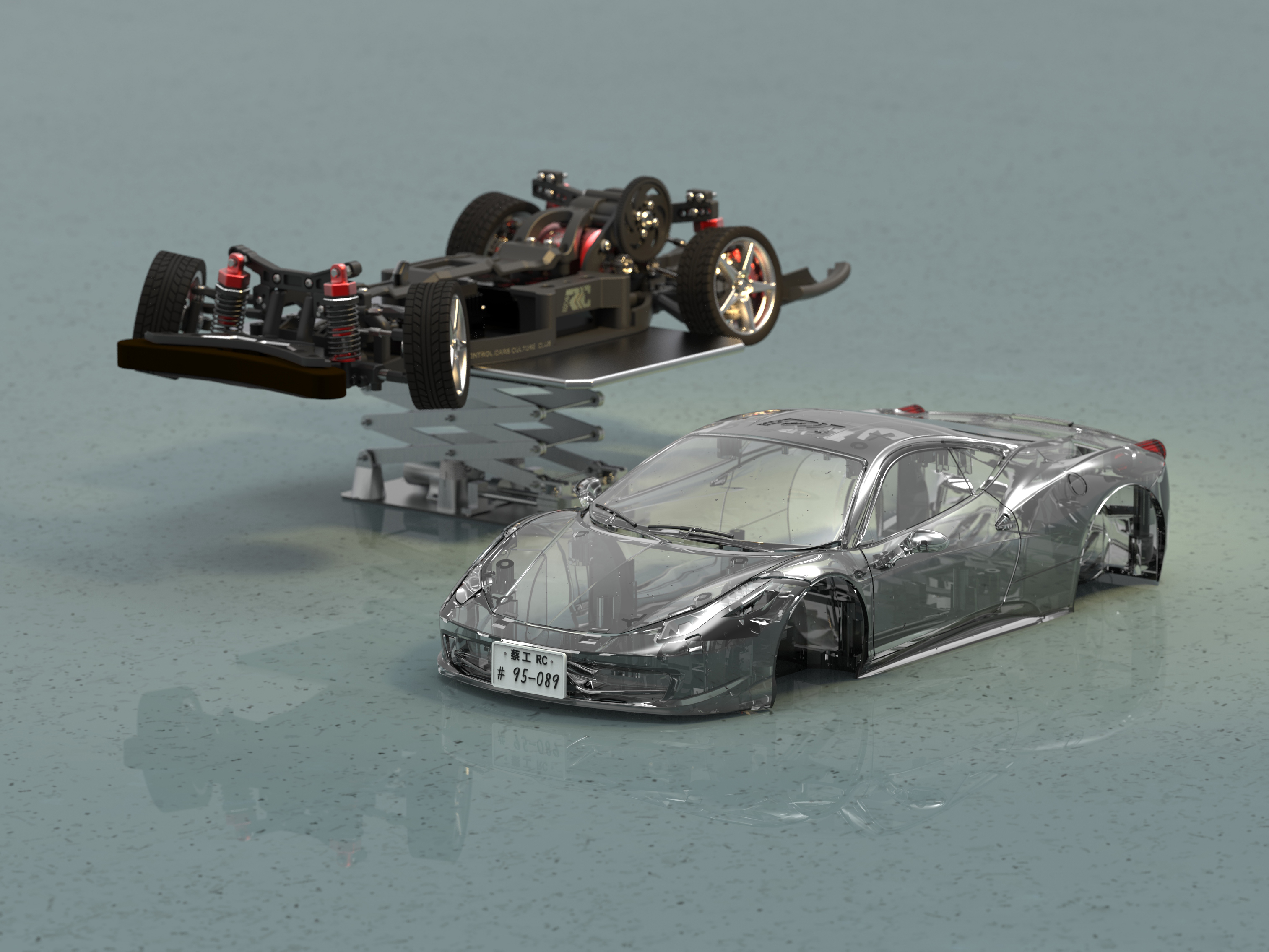 vehicle，RC，Remote control model，frame design，
