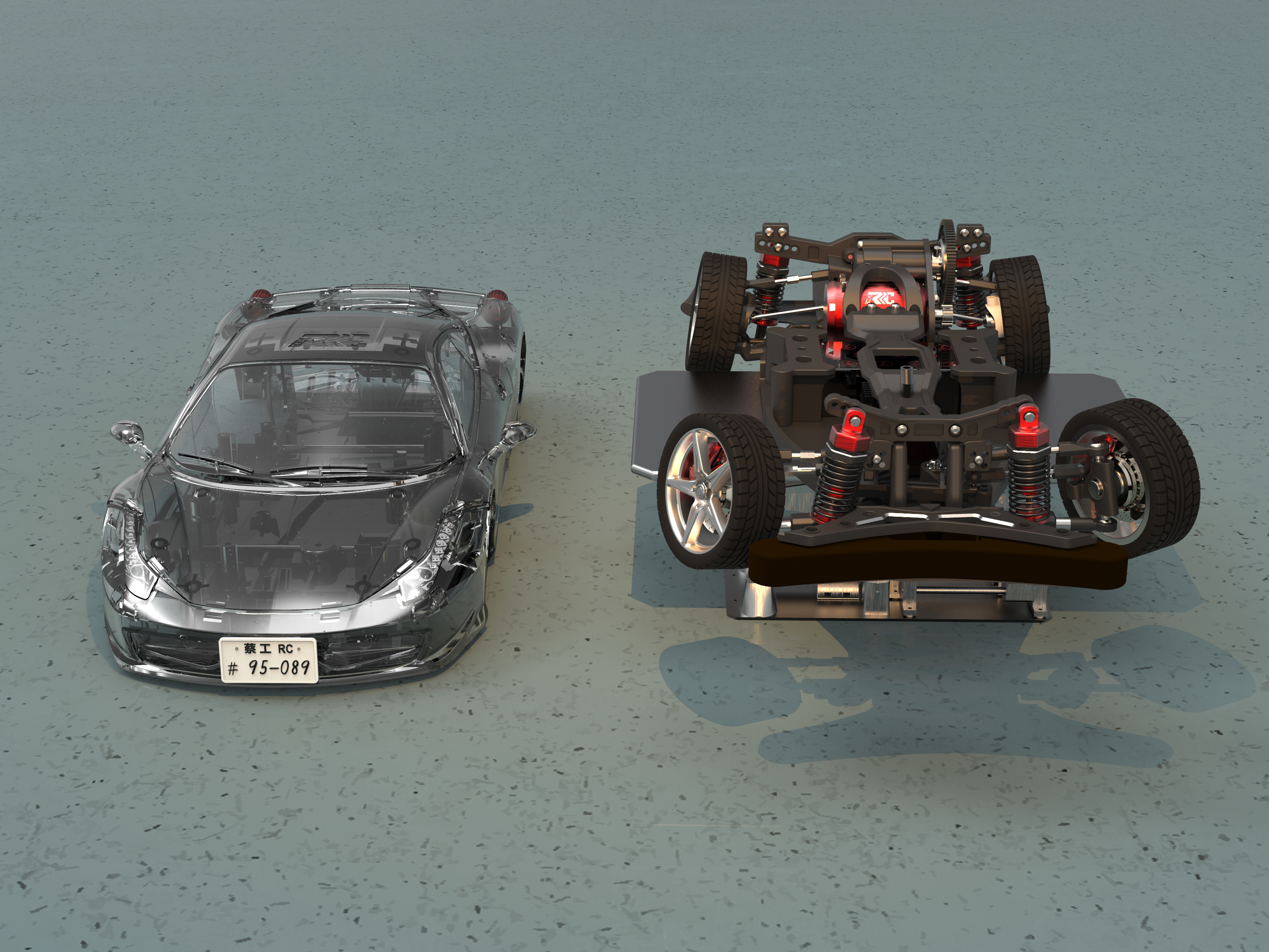 vehicle，RC，Remote control model，frame design，