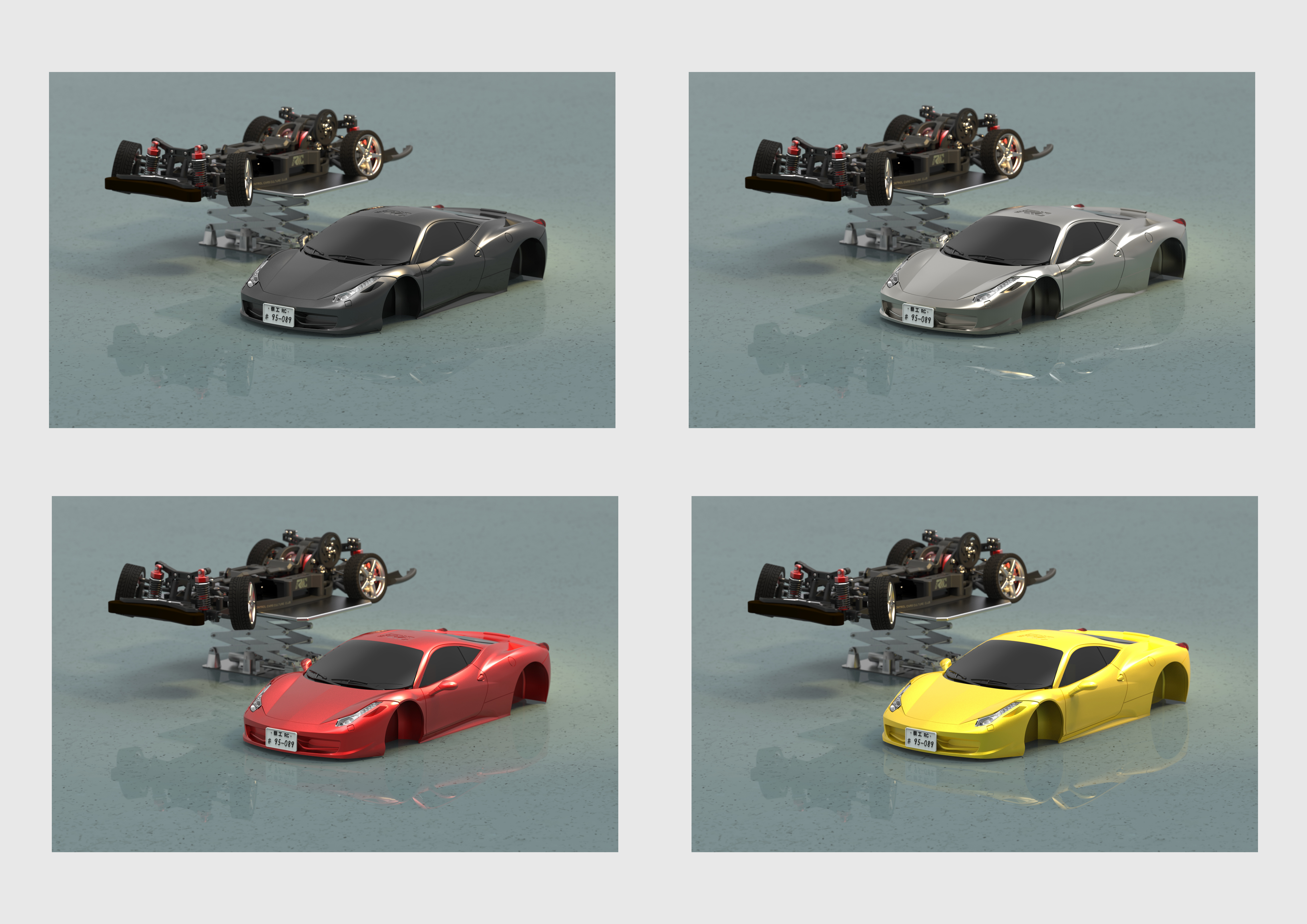 vehicle，RC，Remote control model，frame design，