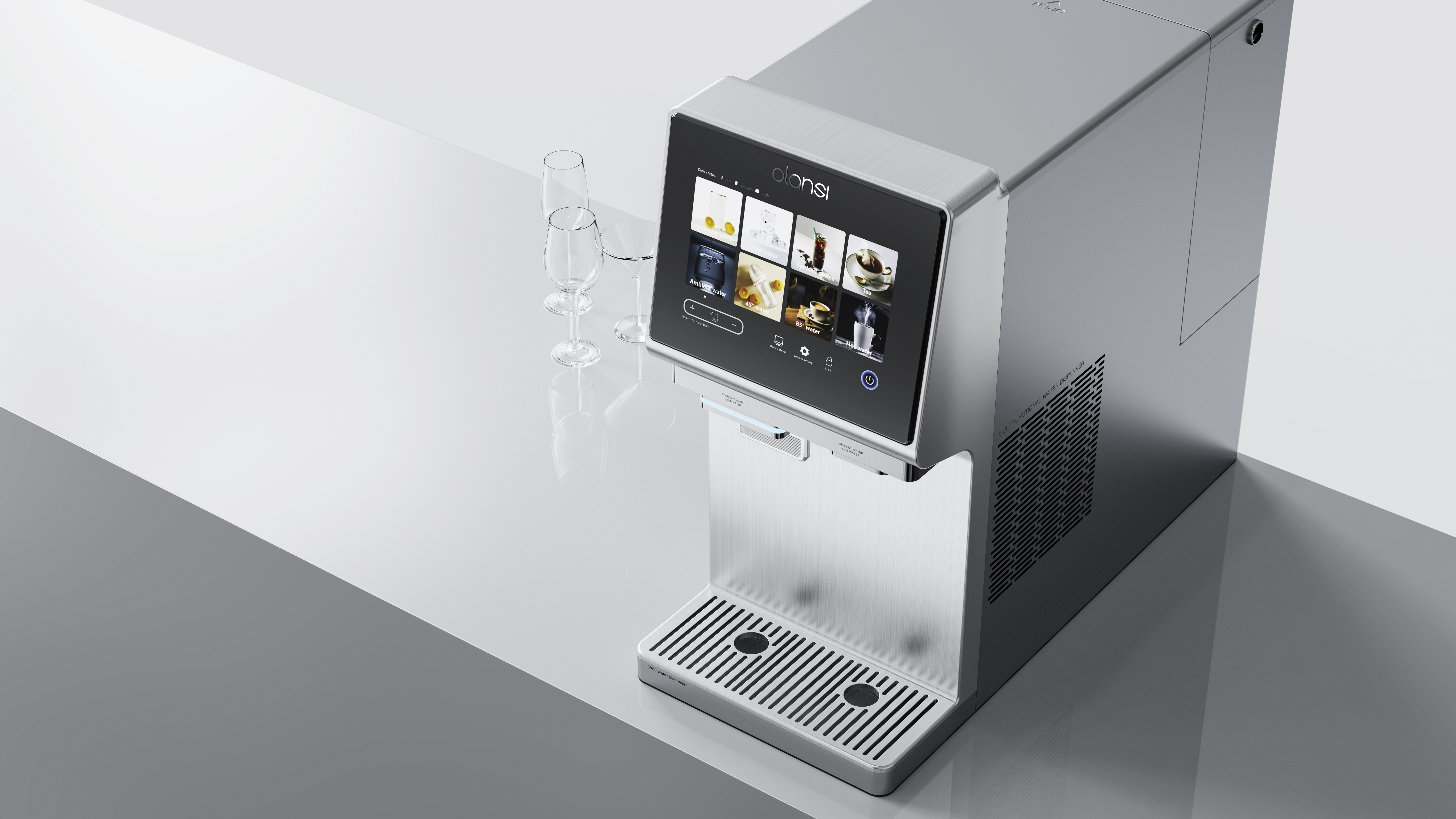 industrial design，product design，Water purifier，Drinking machine，Water dispenser，Sparkling Water，