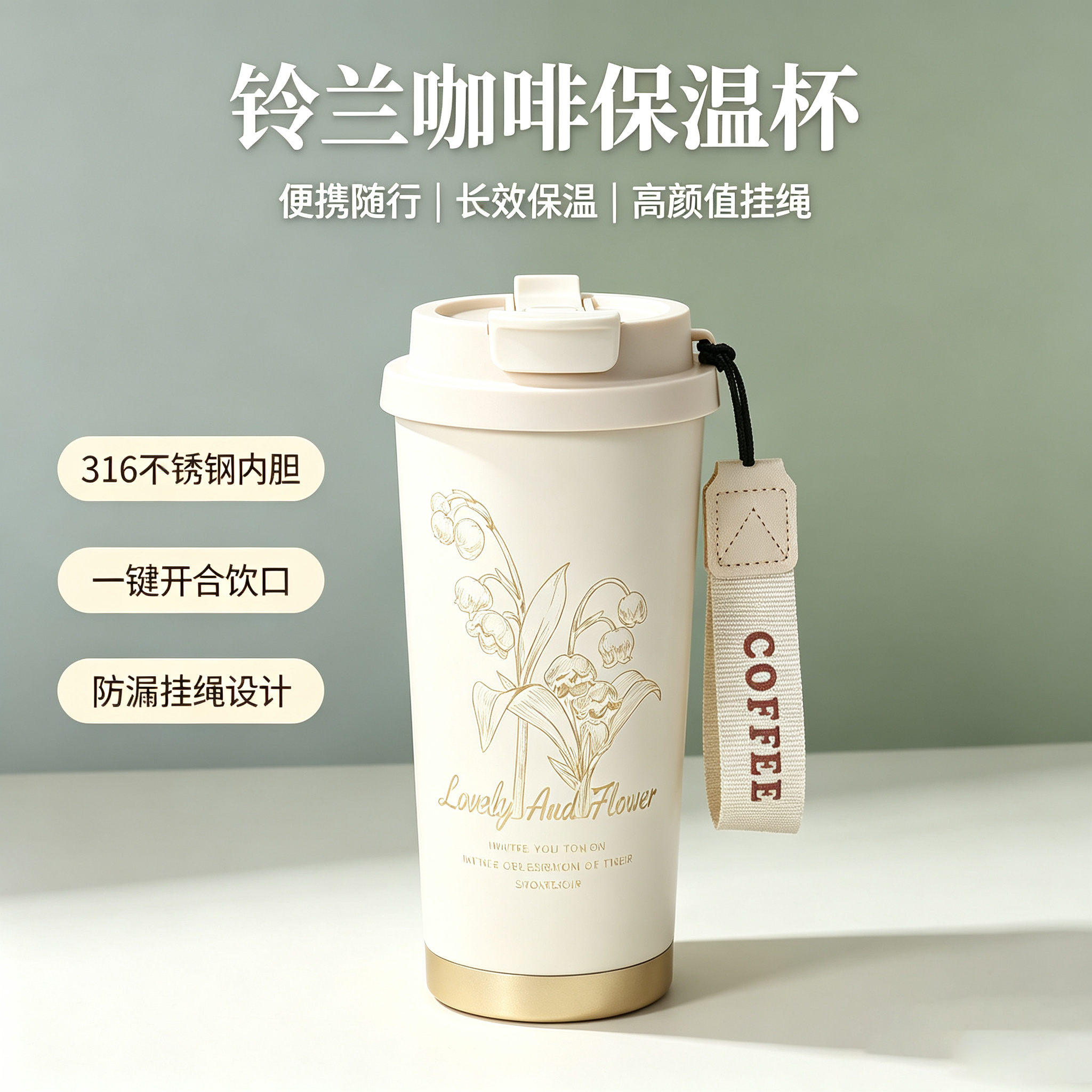 Appearance design of water cup，industrial design，Industrial Design Order，Daily Products，Portable coffee cup，