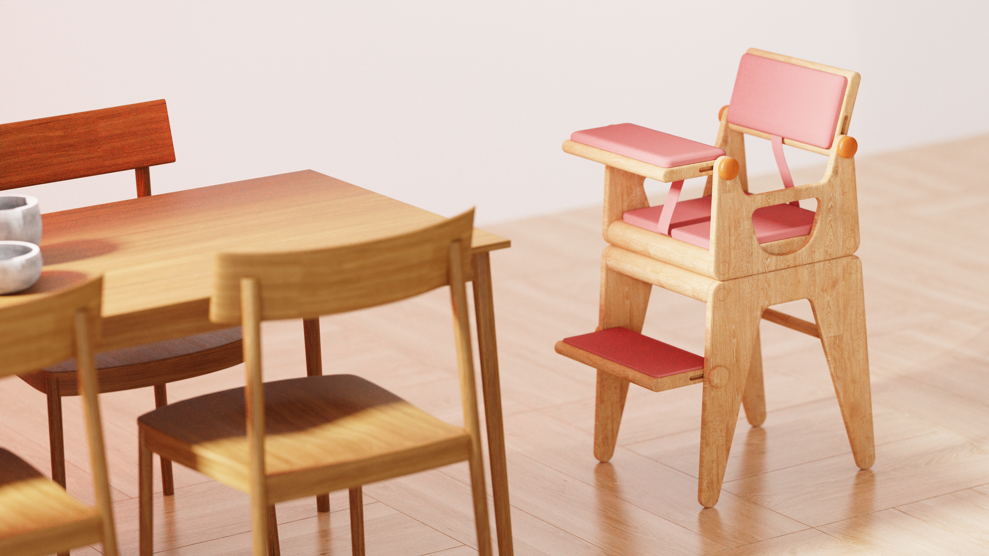 Children chair，Dining chair，dopamine，