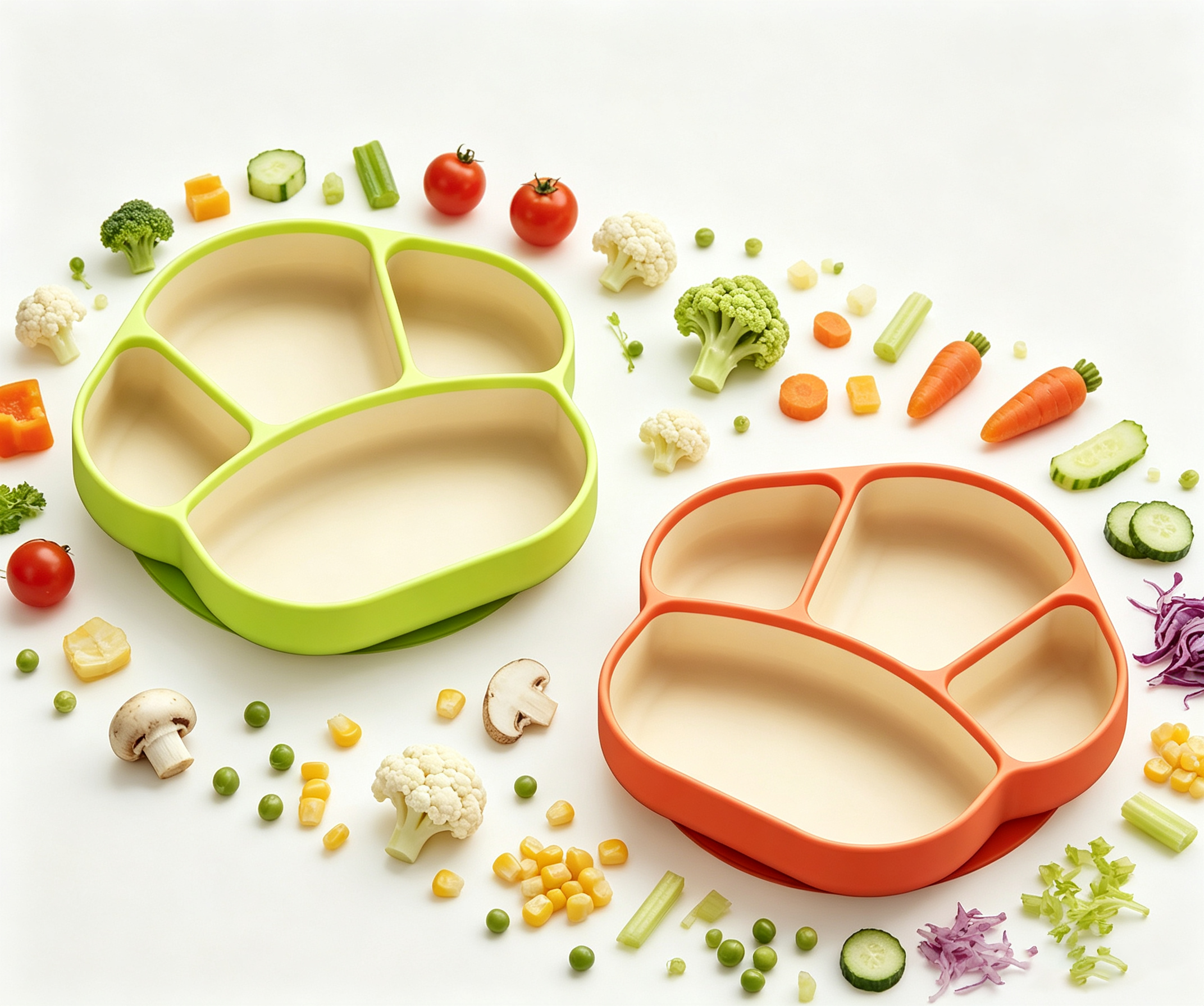 Children's plate，Mushroom，lovely，