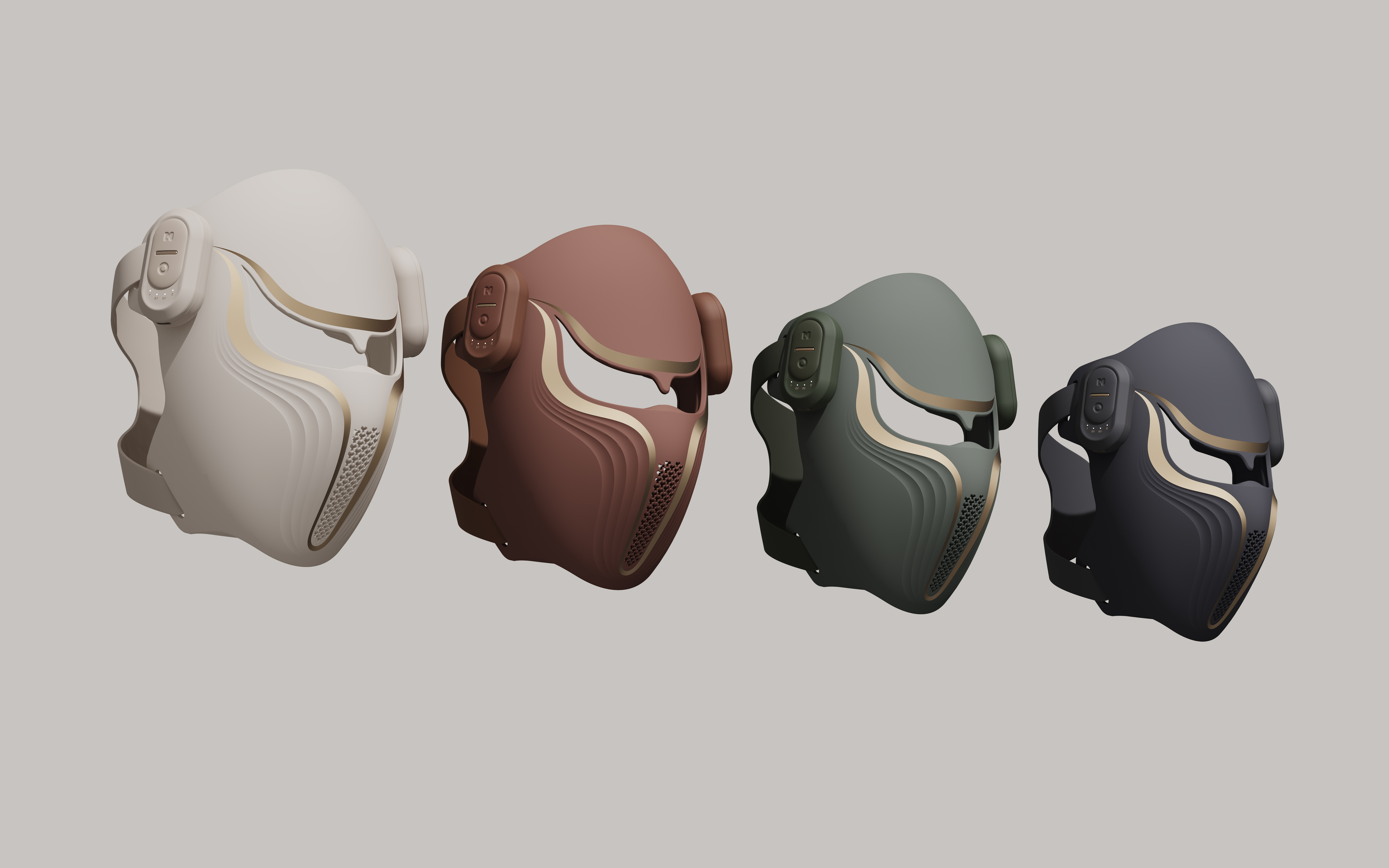 Personal care products，light therapy mask，venom，Black Warrior，Silicone material，Vanishing surface，One-piece vent，skin whitening，