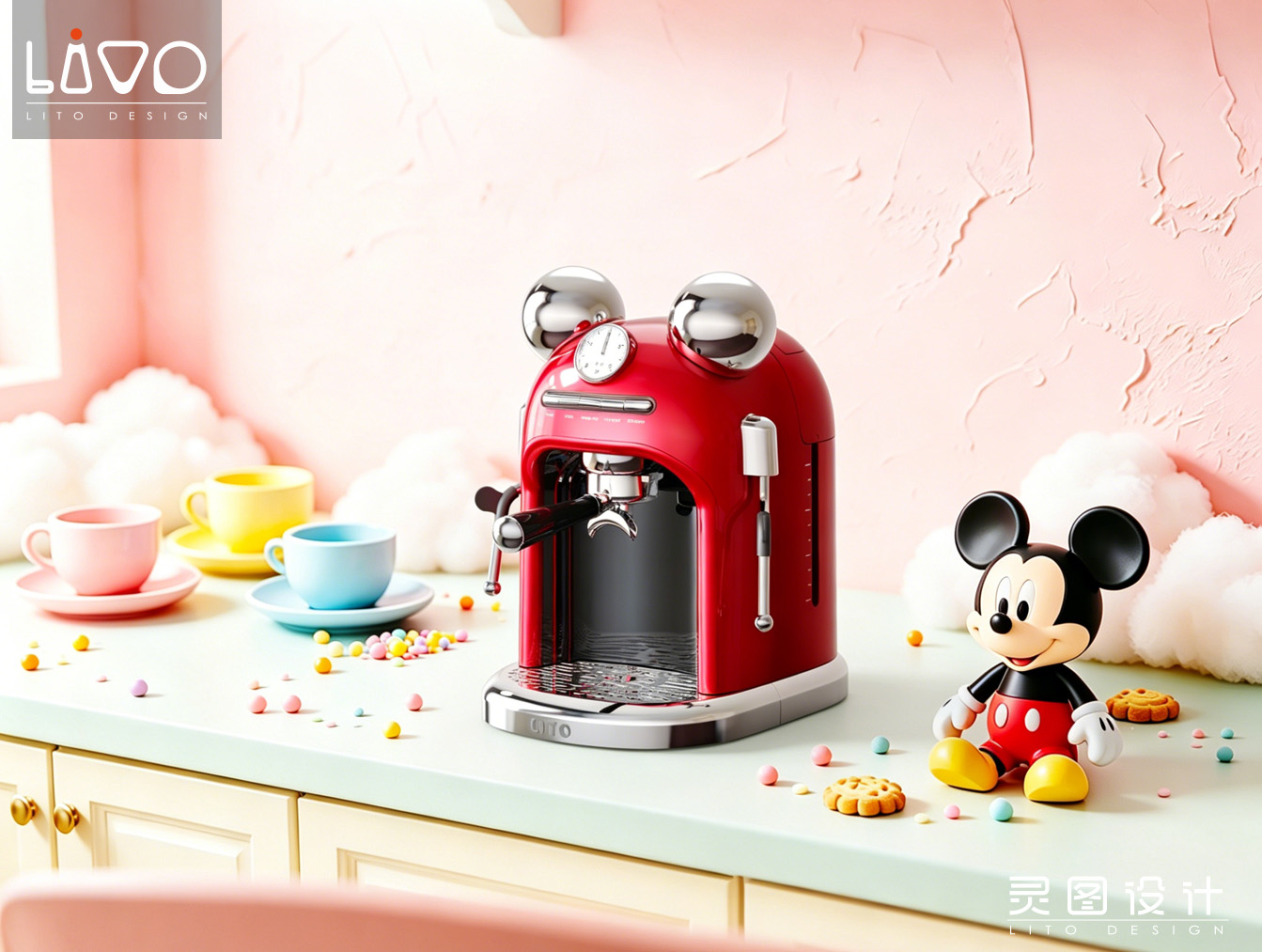 Coffee machine，Childlike Coffee Maker，Italian coffee machine，Cute coffee machine，