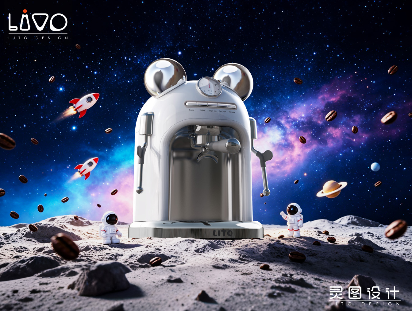 Coffee machine，Childlike Coffee Maker，Italian coffee machine，Cute coffee machine，