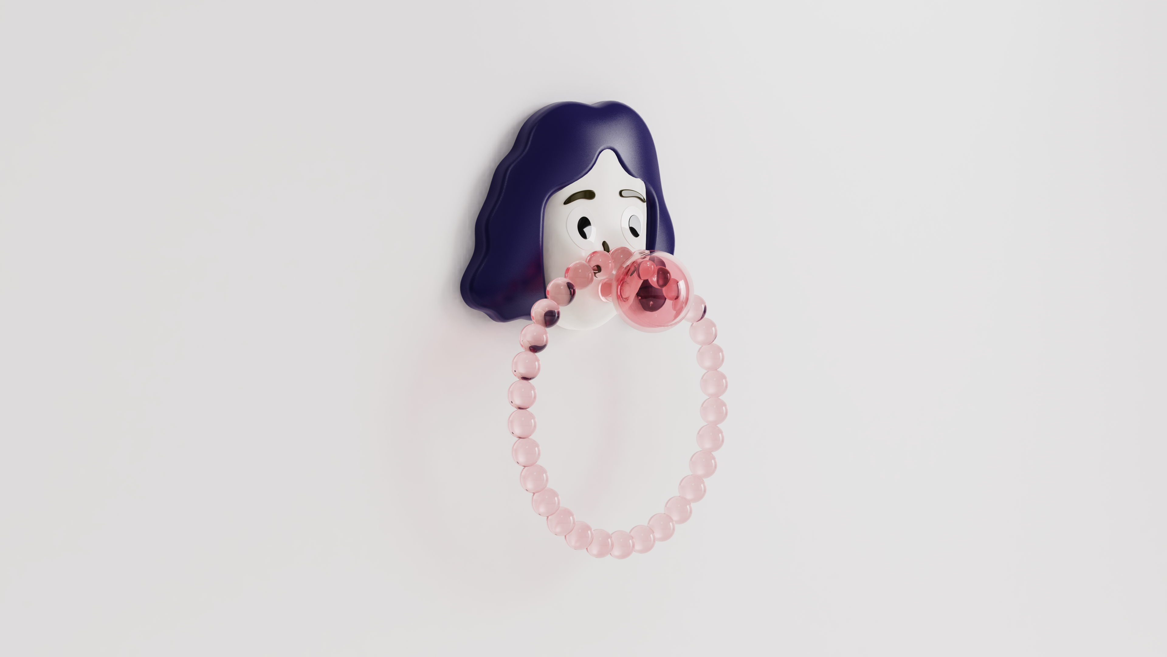 a hook，Wall hanging，character，Cartoon，Cute fun，