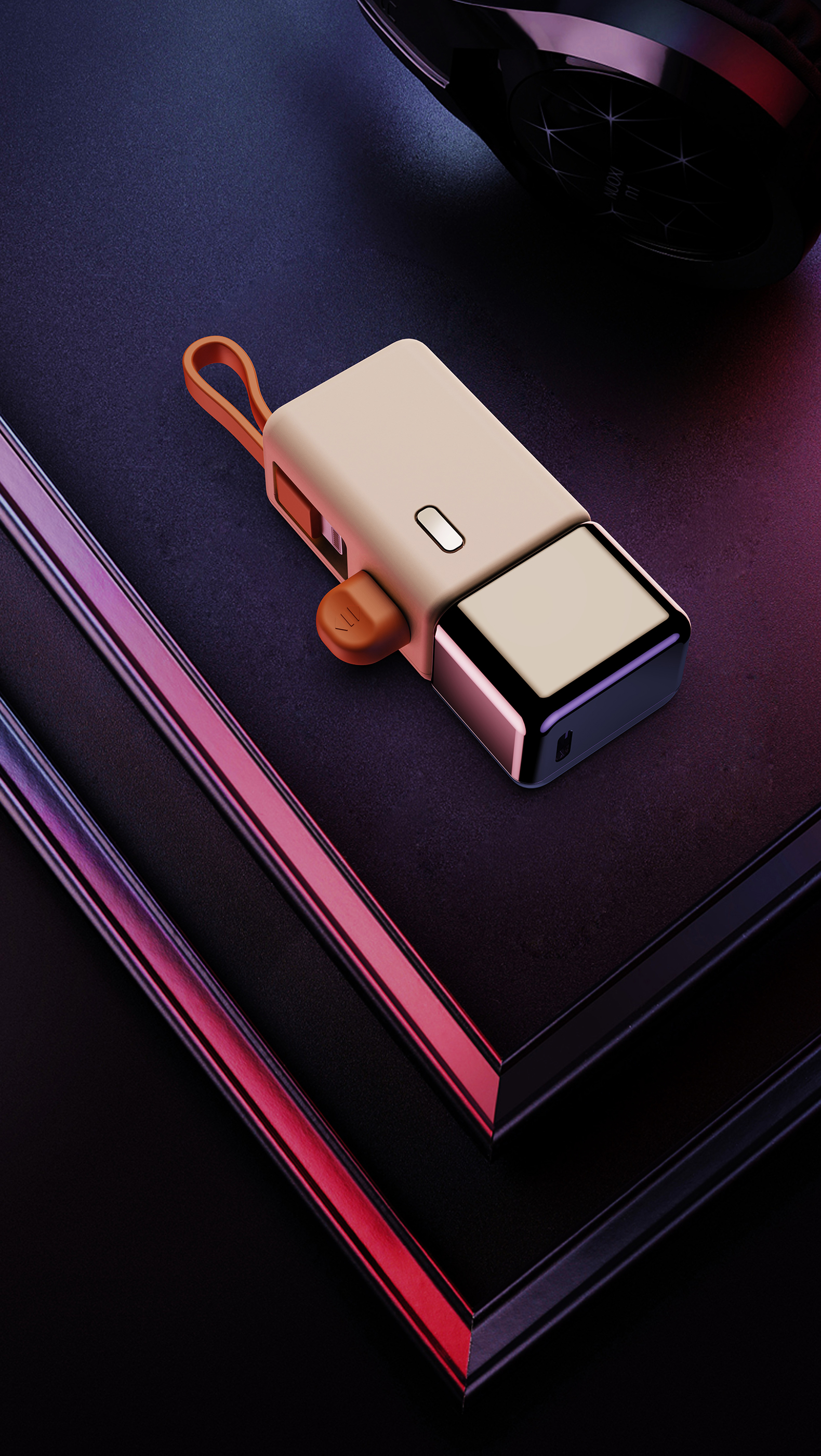 Mini charging treasure，Tail insertion，portable source，Small gold bar，Lipstick，Fast charging，Women's Market，