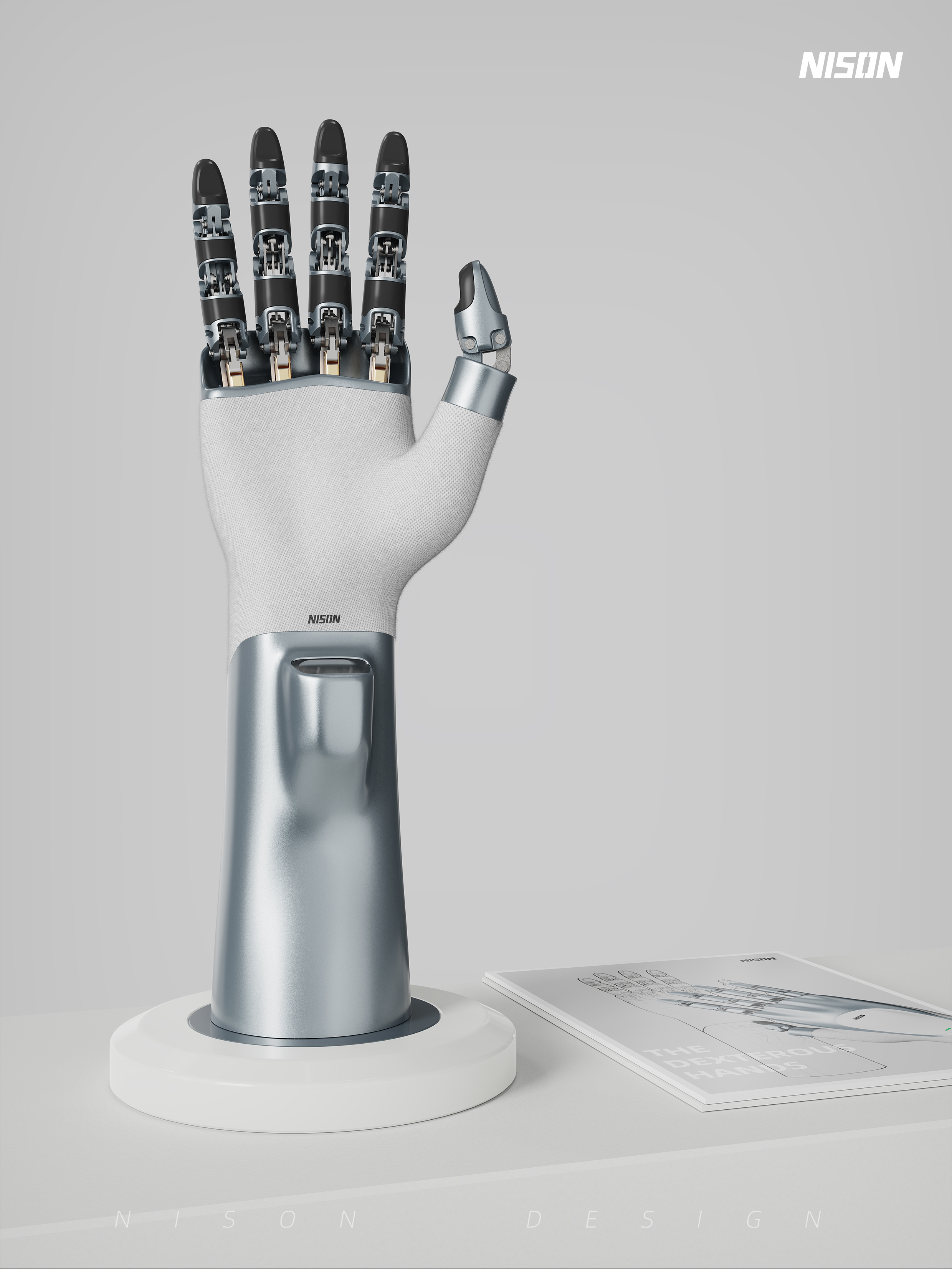 dexterous hand，robot，industrial design，