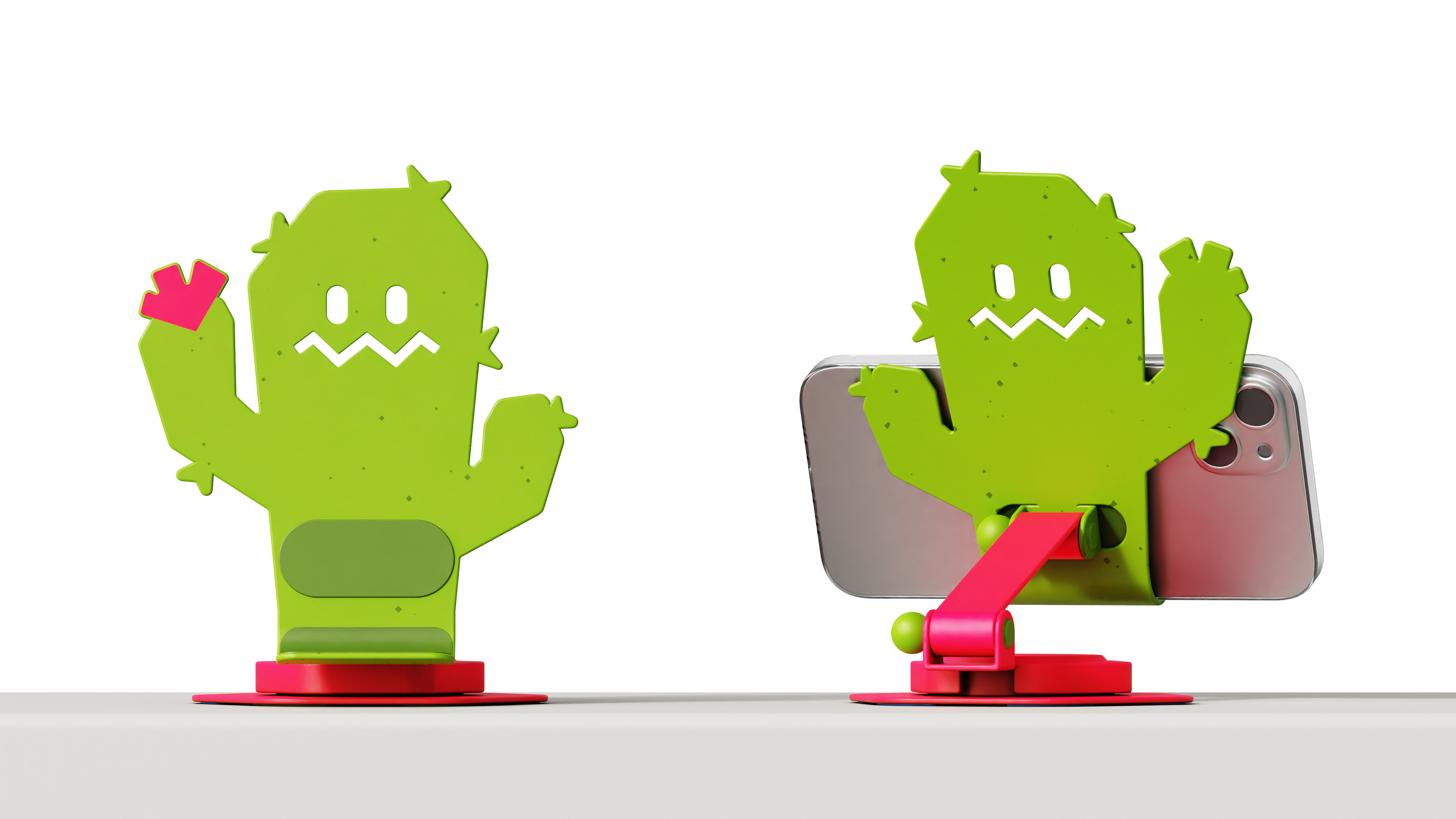 cactus，Mobile phone bracket，Potted plants，